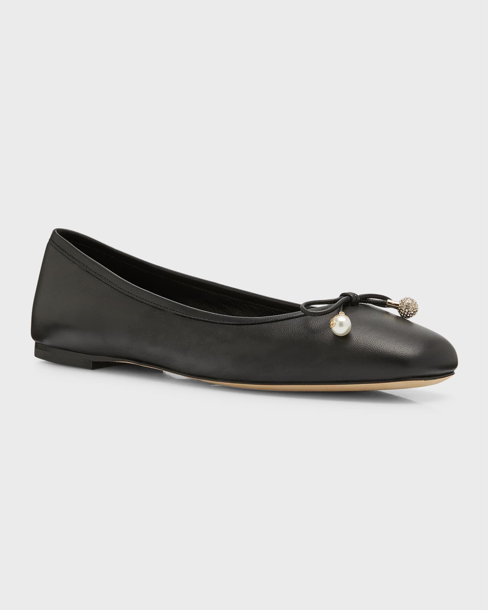 Womens Elme Leather Ballerina Flats Product Image