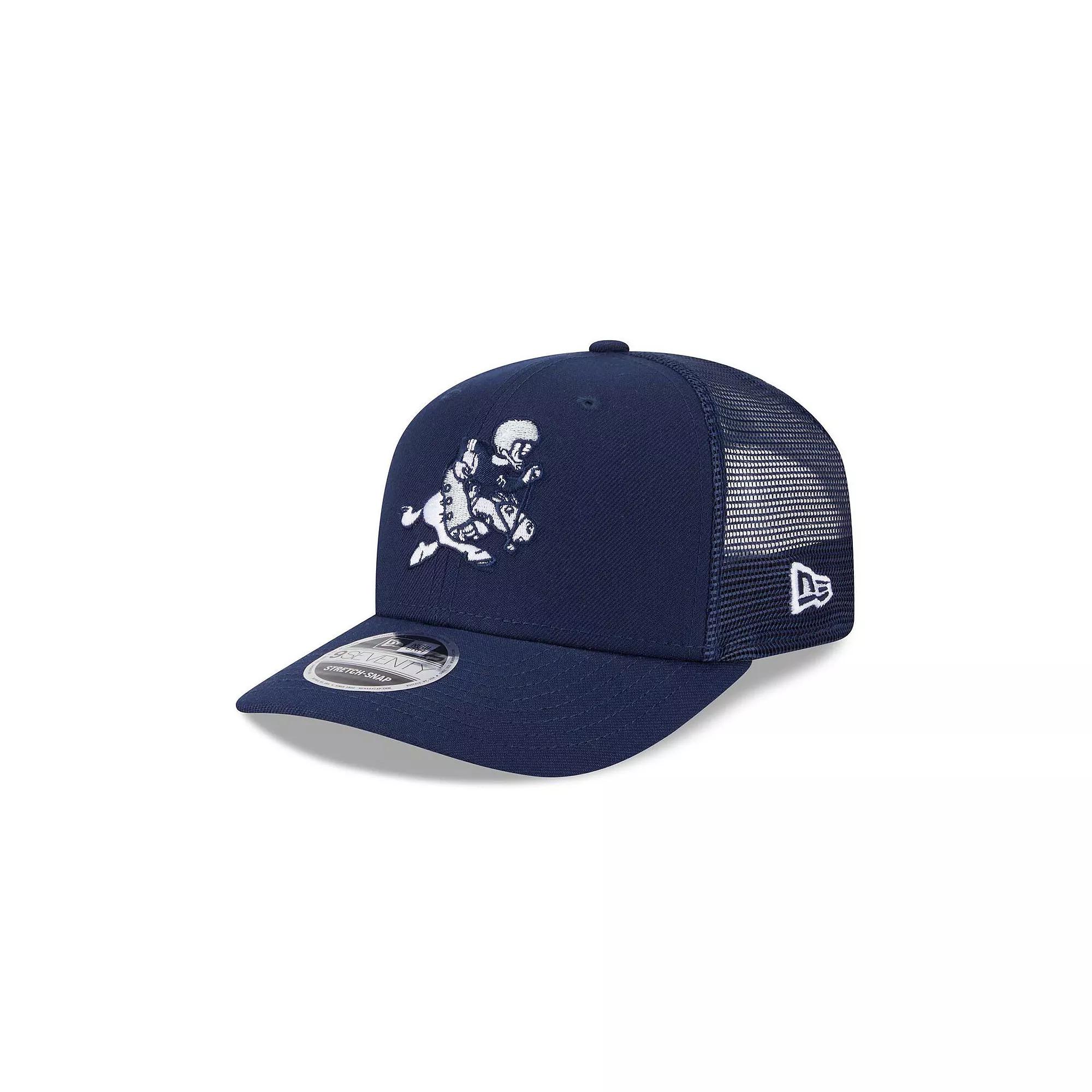 Men's New Era Navy Dallas Cowboys 9SEVENTY Stretch-Snap Trucker Hat, Blue Product Image
