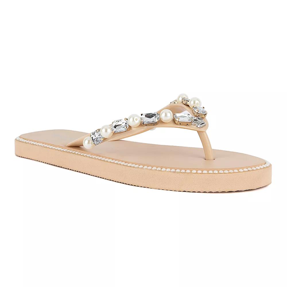 Juicy Couture Sade 2 Women's Flip Flop Sandals, Size: 11, Beige Product Image