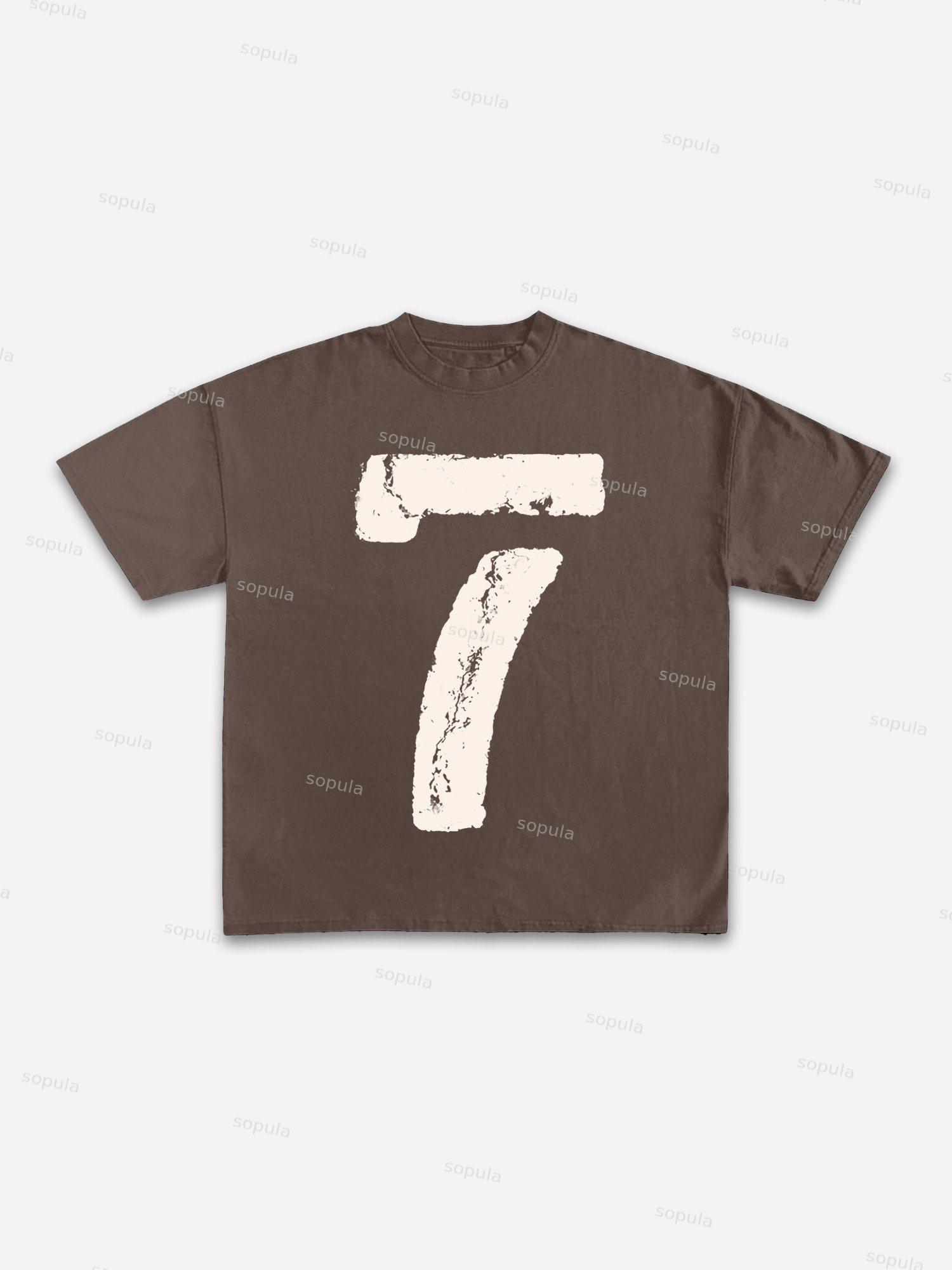 Men's Aged No. 7 Vintage Graphic Cotton T-shirt Product Image