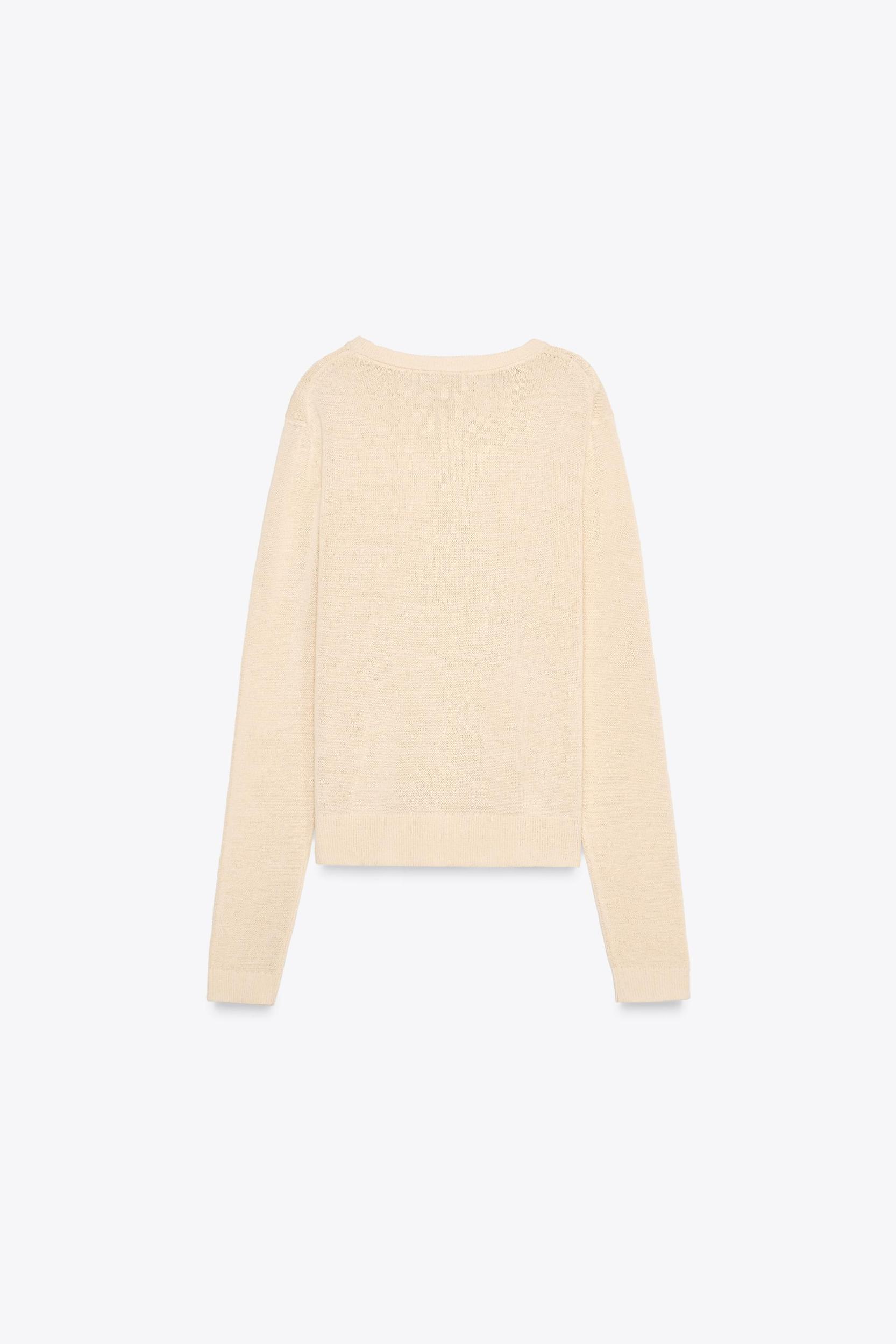 LINEN KNIT RUSTIC SWEATER Product Image