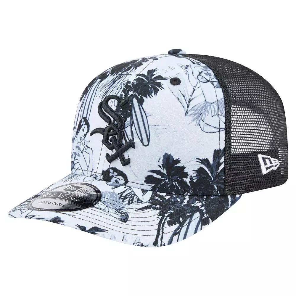 Men's New Era Black Chicago White Sox Hula Trucker 9SEVENTY Adjustable Hat Product Image