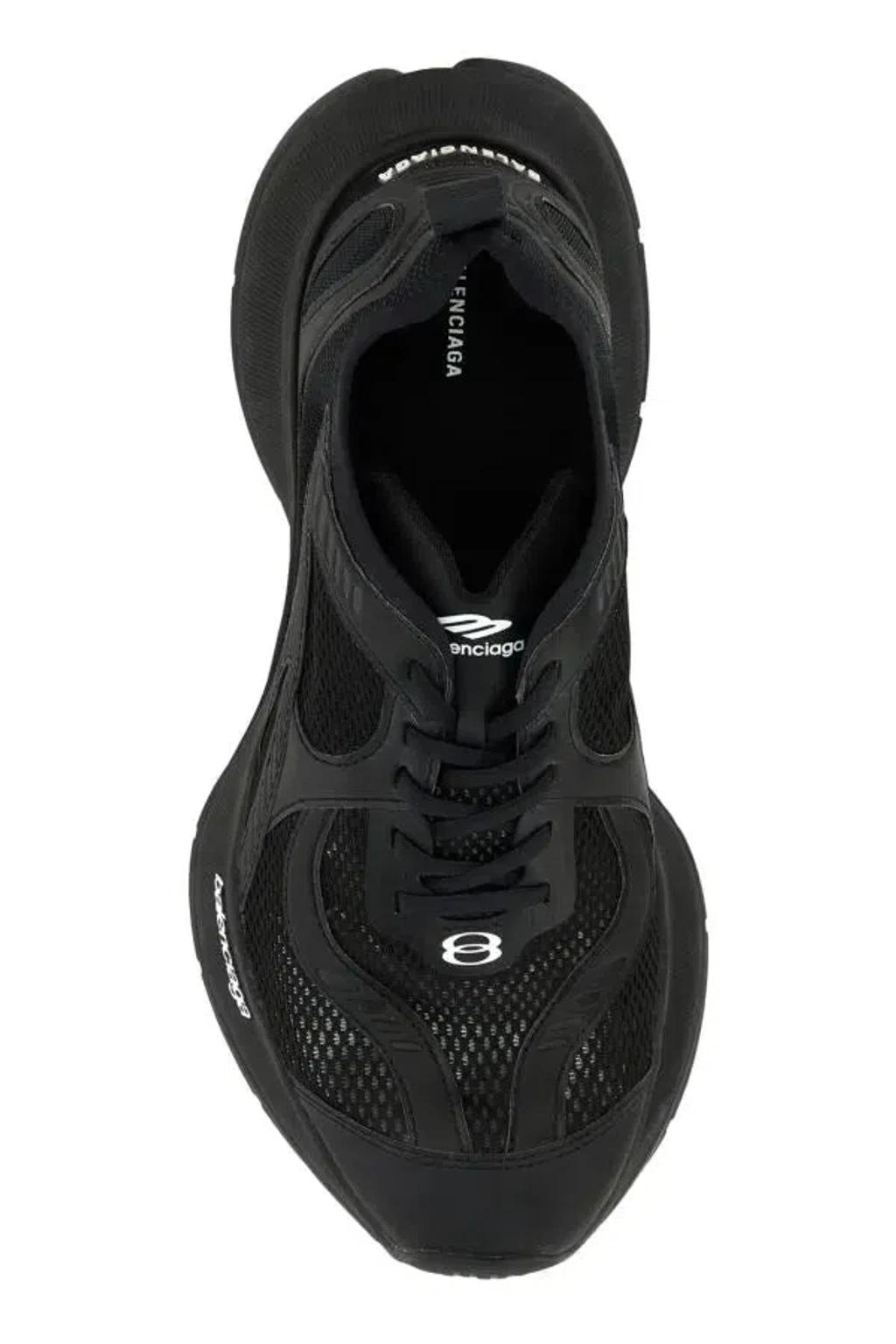 BALENCIAGA Black Mesh And Rubber Circuit Sneakers Product Image