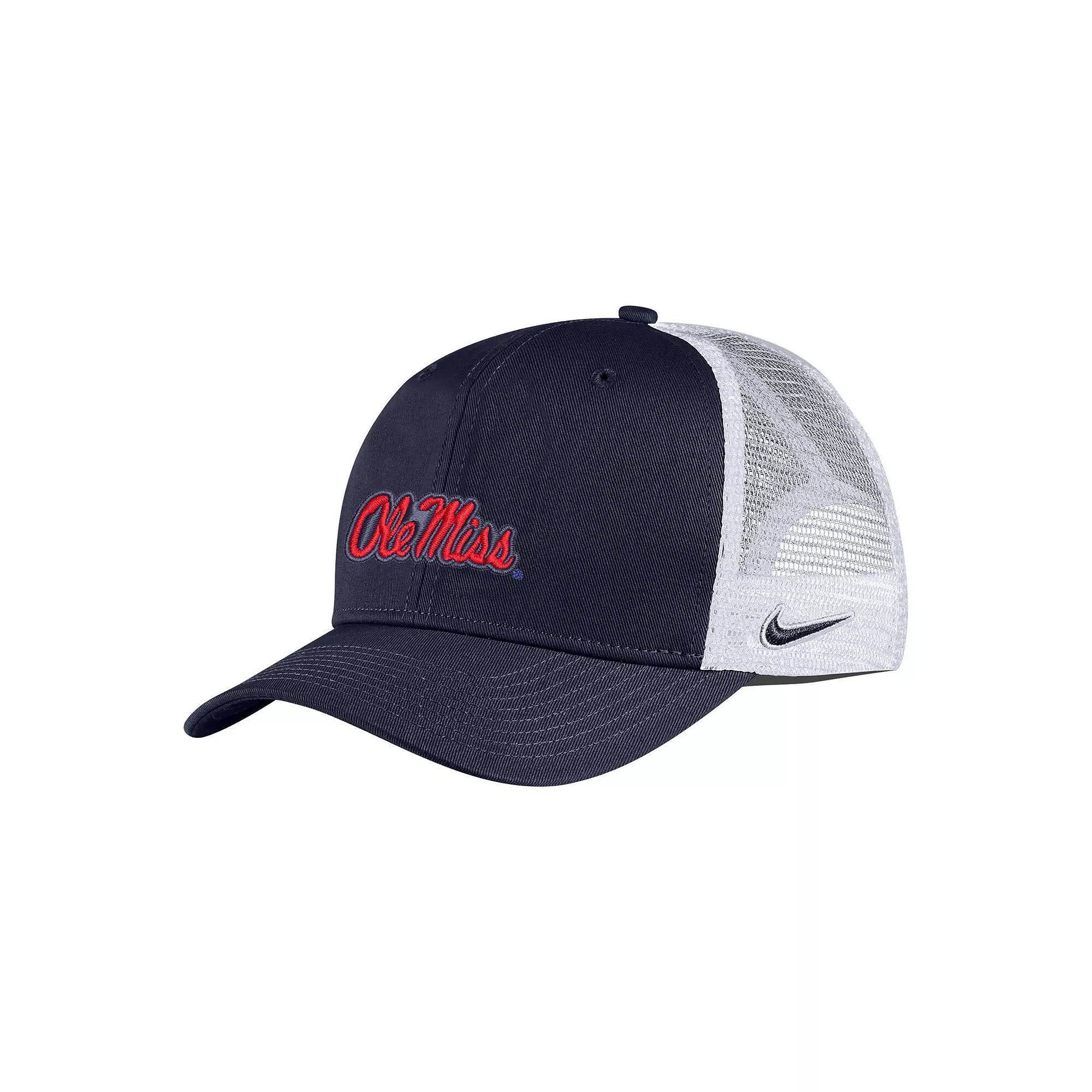Mens Nike Ole Miss Rebels Classic99 Trucker Adjustable Hat, Blue Product Image