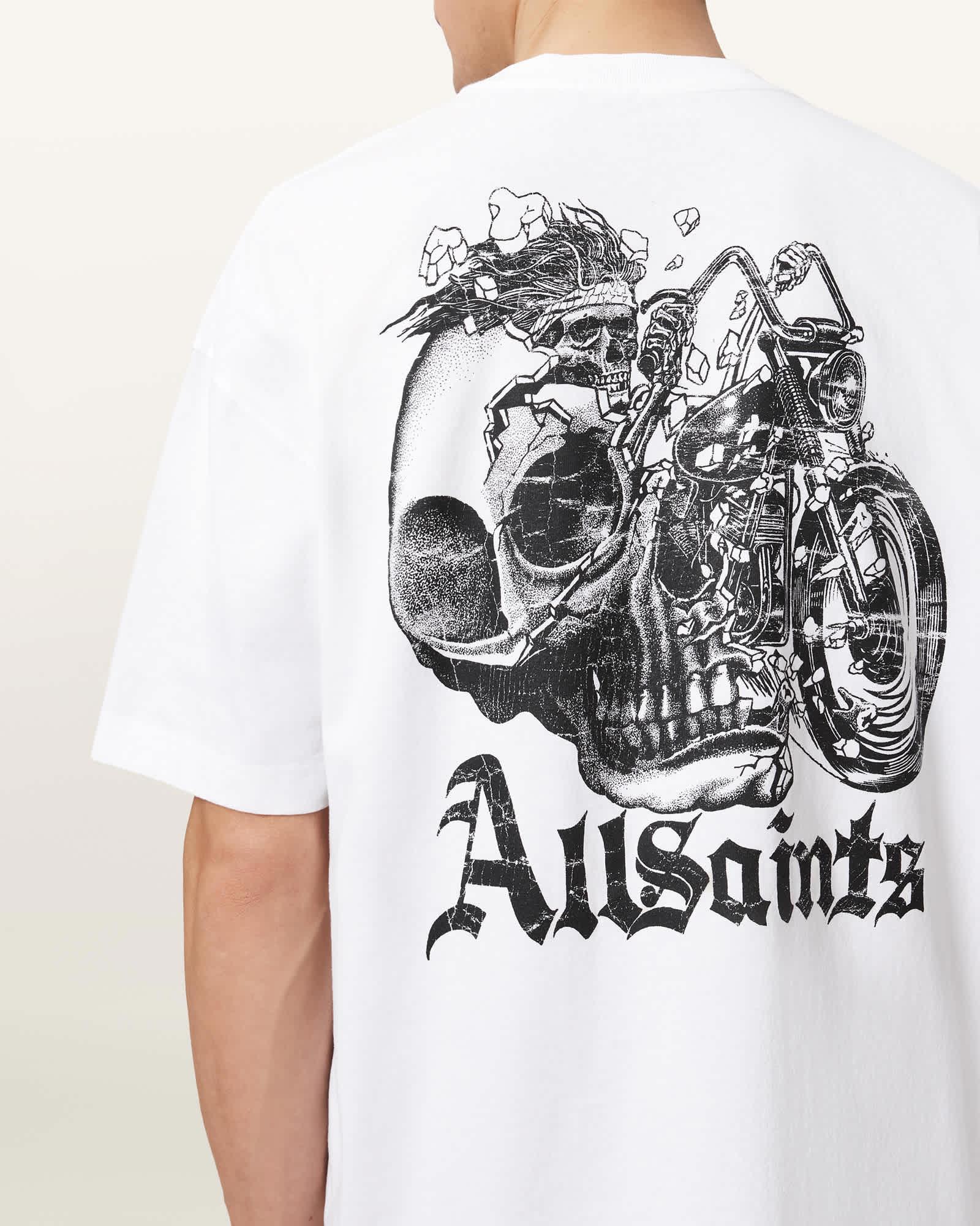 Panhead Oversized Graphic T-Shirt Optic White | ALLSAINTS US Product Image