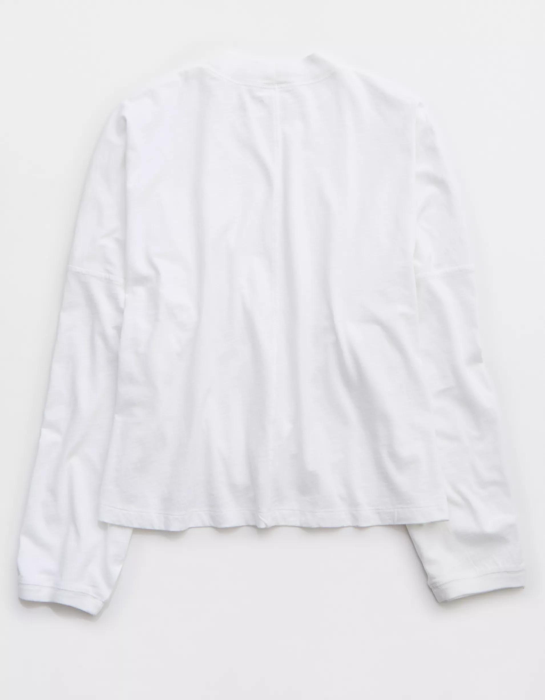 Aerie Cozy Long Sleeve Mockneck T-Shirt Product Image