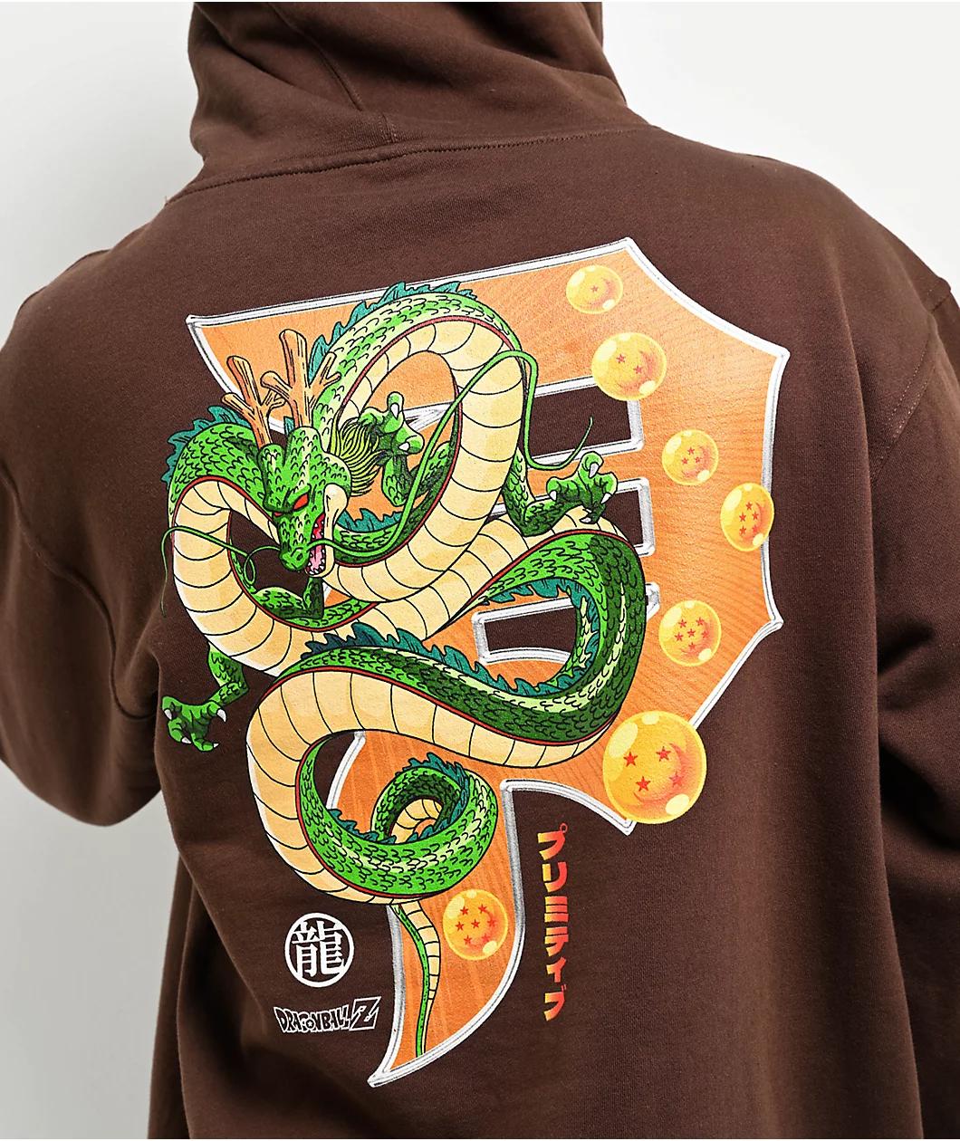 Primitive x Dragon Ball Z Wish Dirty P Brown Hoodie Product Image