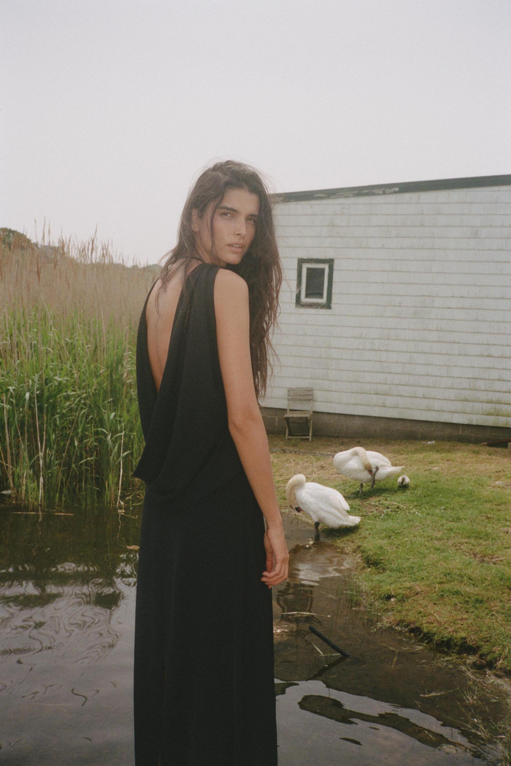 OPEN BACK MAXI DRESS Product Image