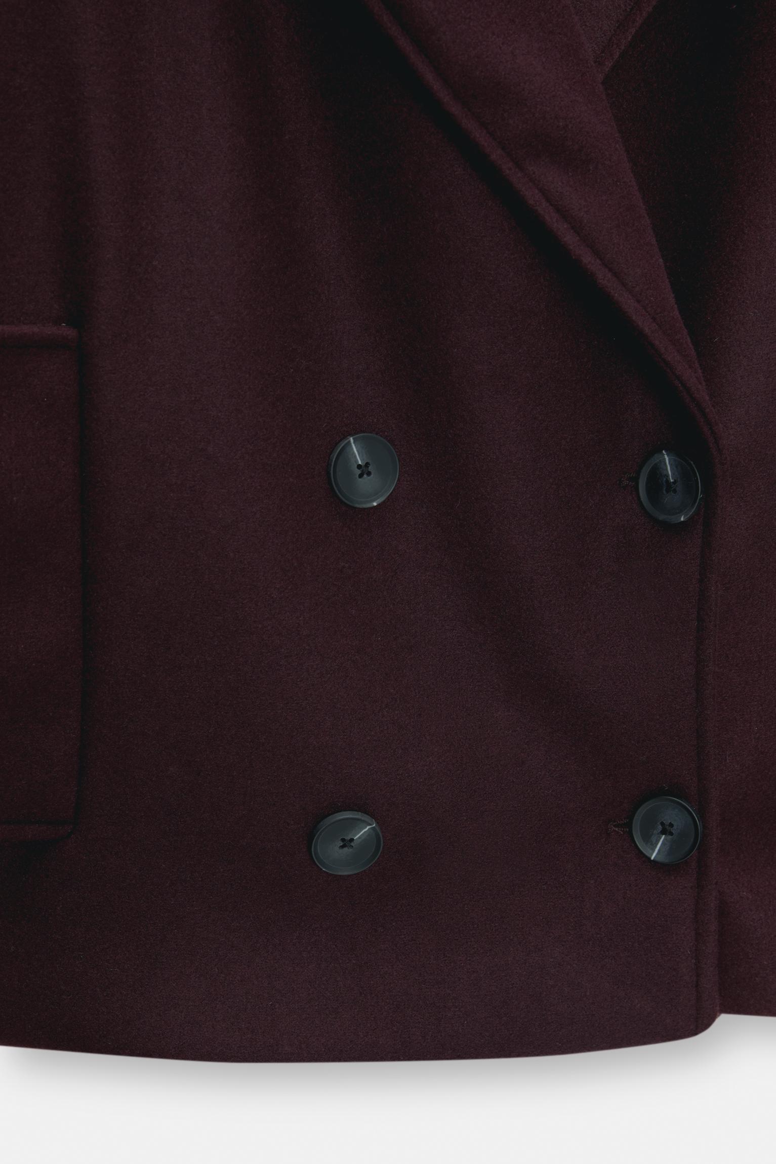 Short felt texture coat Product Image