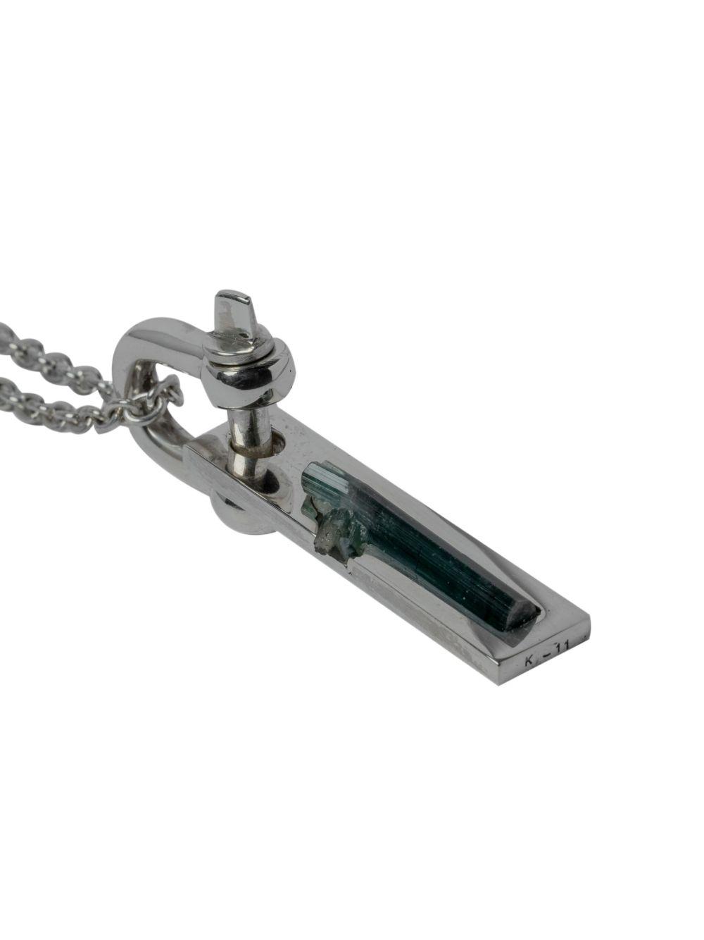 sterling silver Plate necklace Product Image