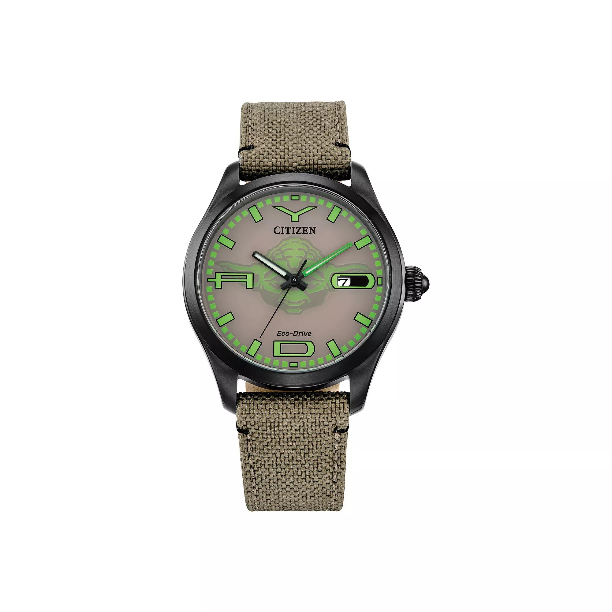 Citizen Men's Eco-Drive Star Wars Yoda Watch Cordura Strap Watch,  Product Image