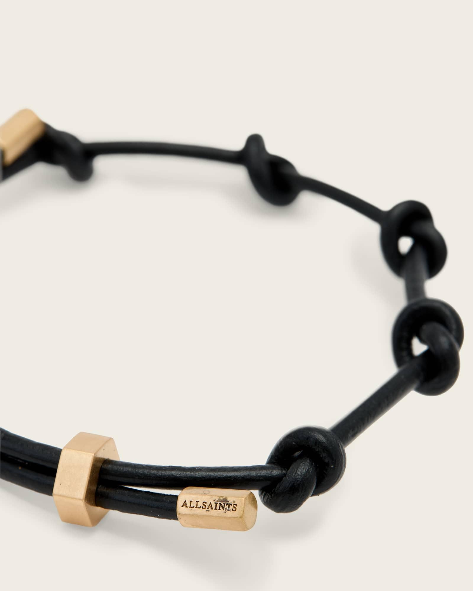 Laio Leather Bracelet WARM BRASS | ALLSAINTS US Product Image