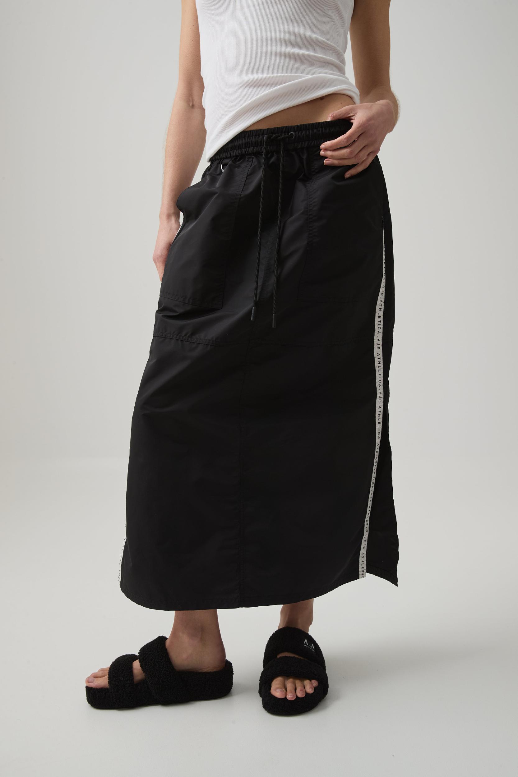 Logo Tape Spray Midi Skirt 647 Product Image