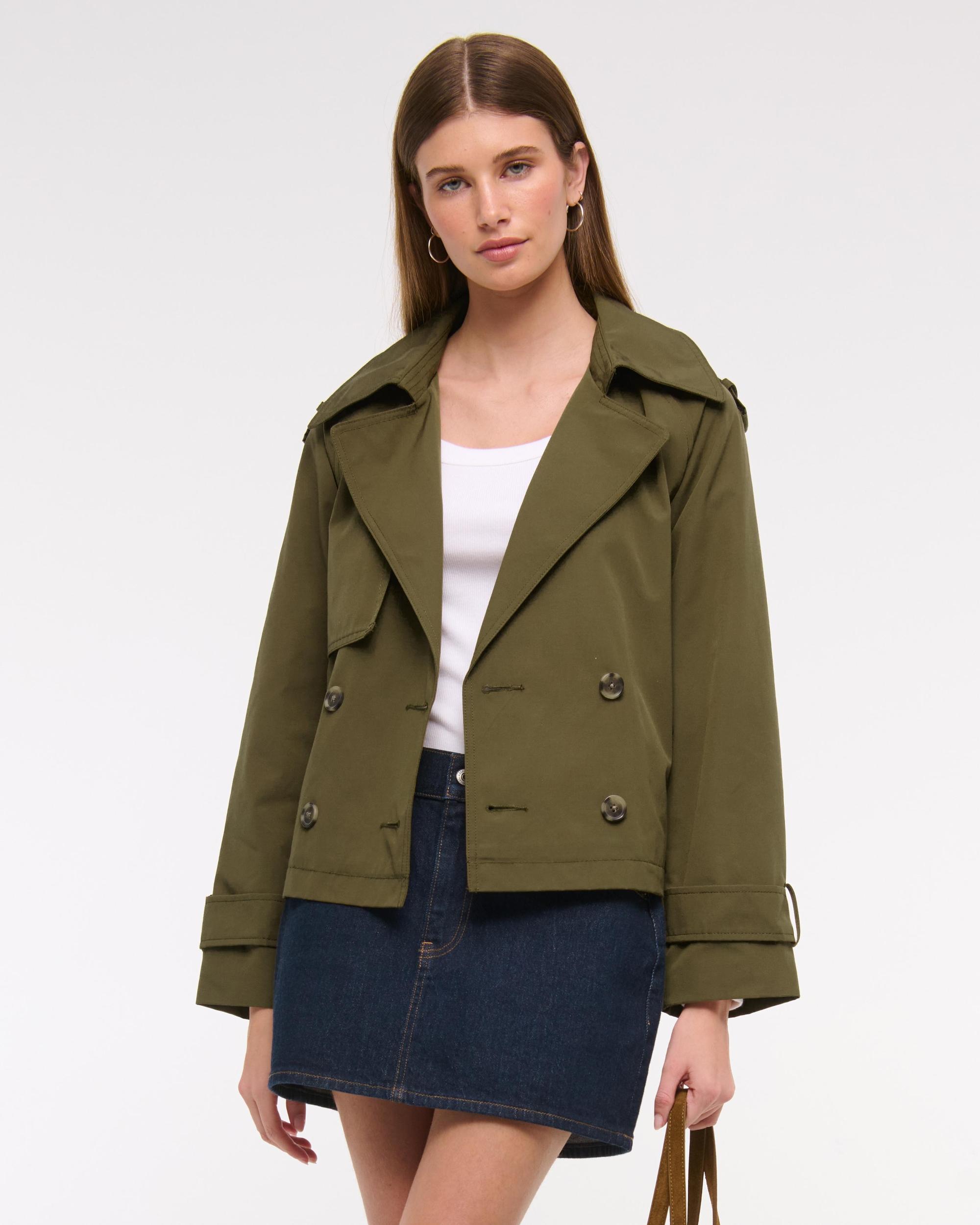 Relaxed Short Trench Coat Product Image