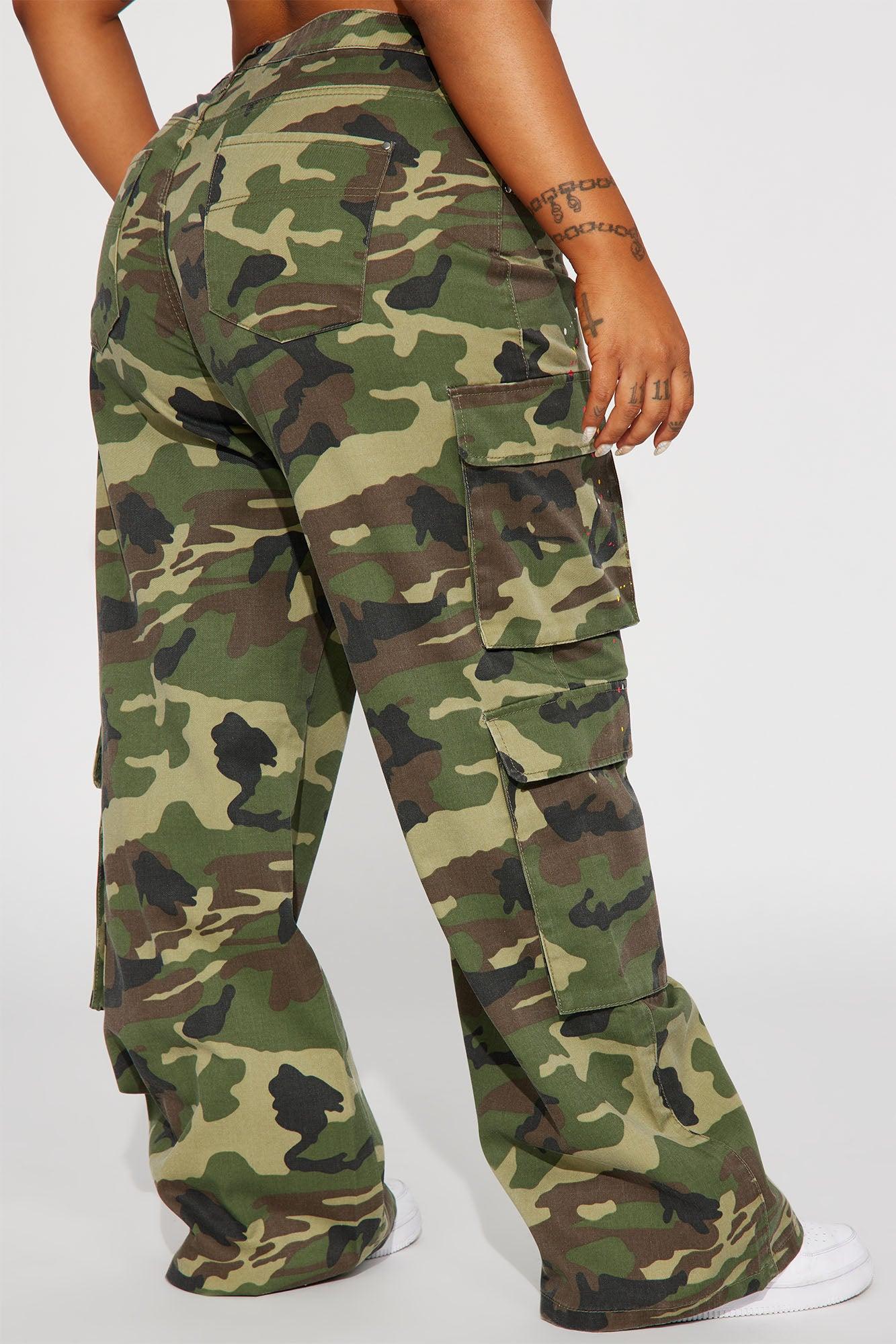 You Lost Me Camo Cargo Pant - Olive/combo Product Image