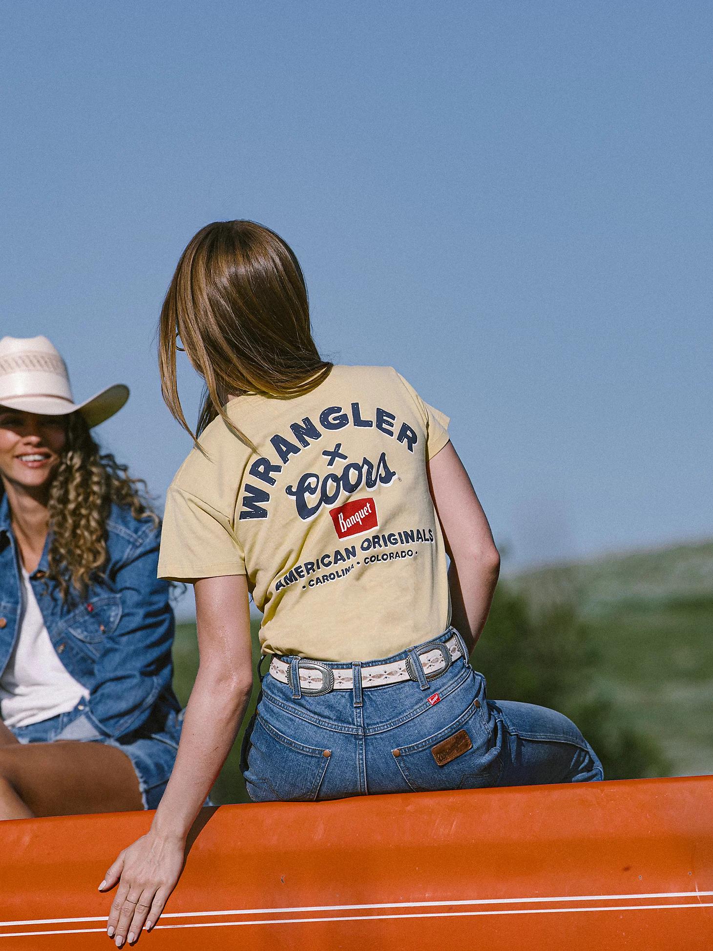 Wrangler x Coors Women's Colorado Tee in Buff Product Image