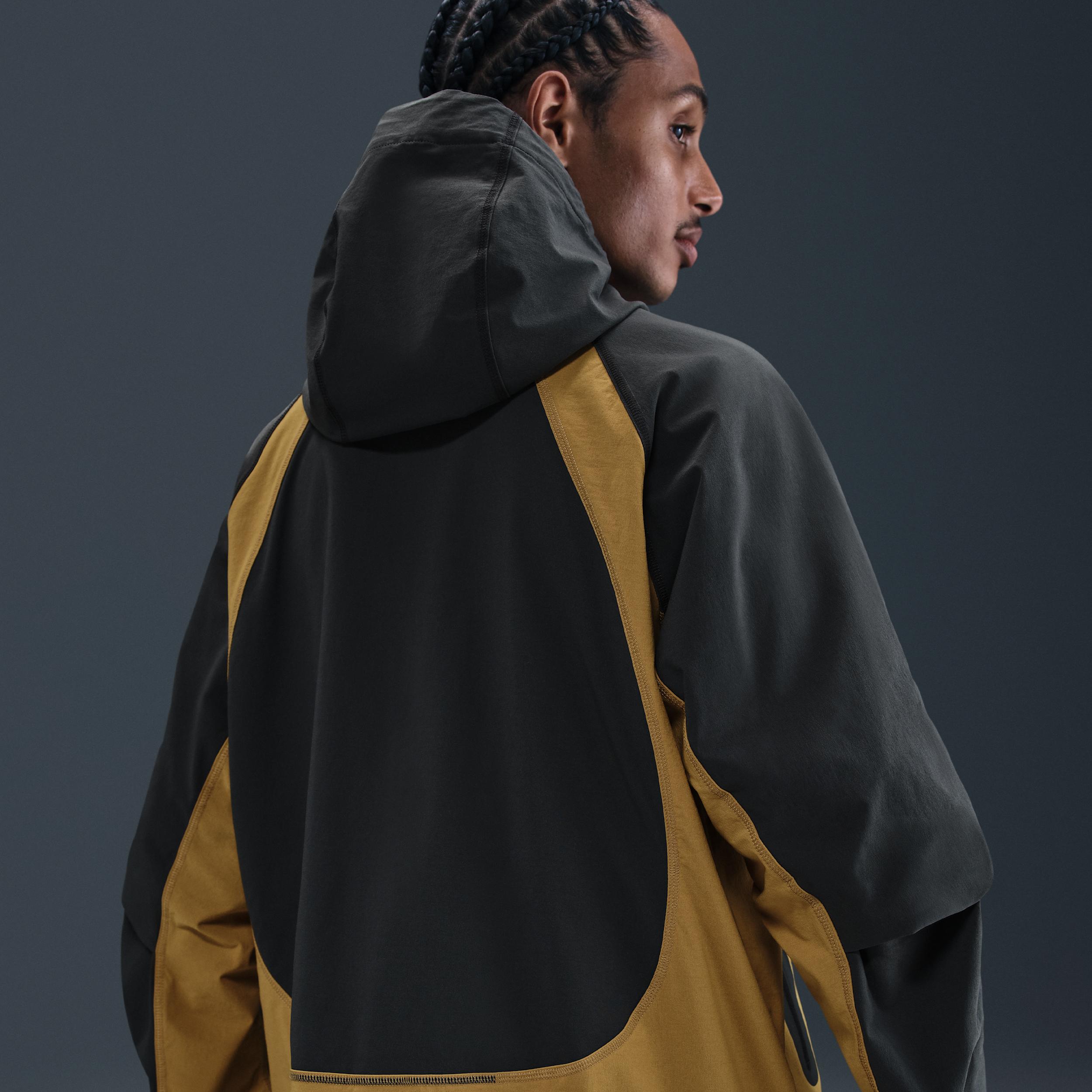 Nike Tech Men's Dri-FIT Woven Color-Block Windrunner Loose Jacket Product Image