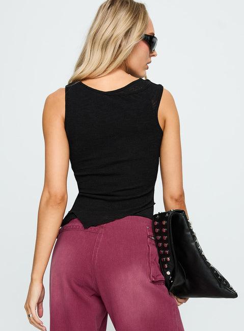 Lefort Tank Top Black Product Image