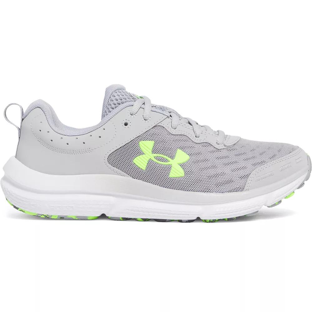 Under Armour Charged Assert 10 Men's Running Shoes, Size: 8, Mod Gray Hyper Green Product Image