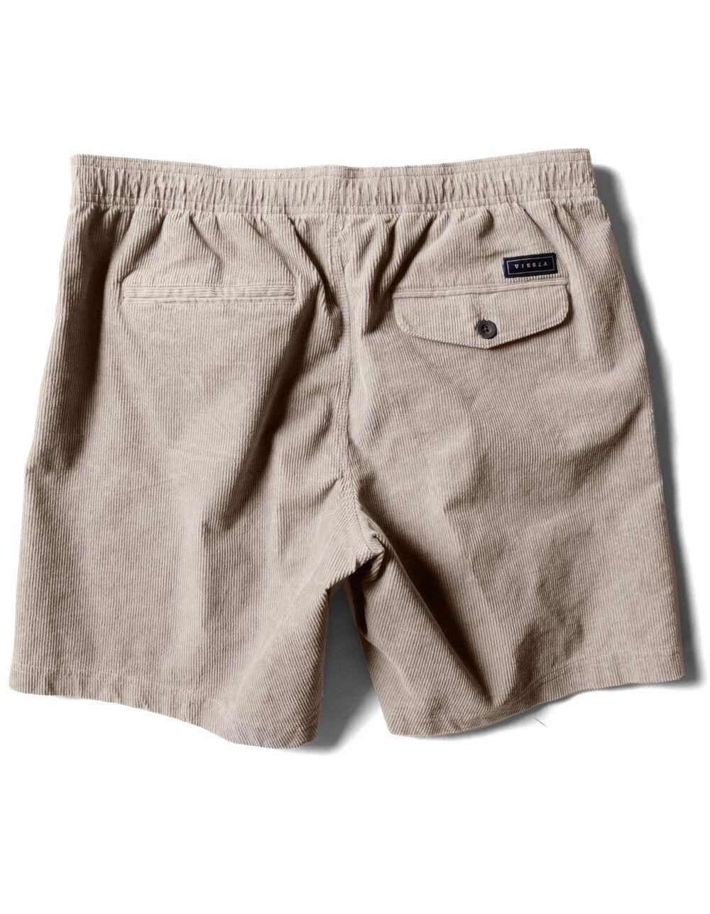 VISSLA No See Ums Mens Corduroy Elastic Waist Shorts - CHINO Product Image