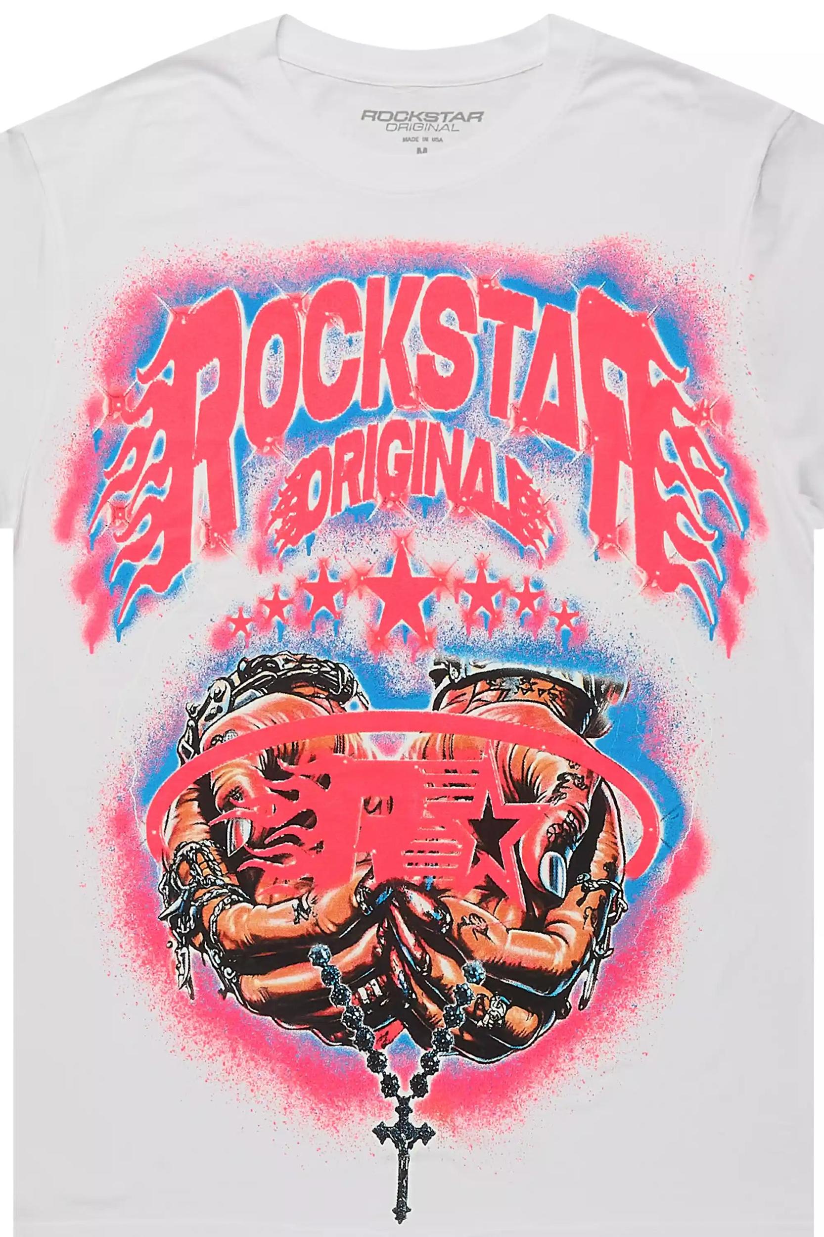 Cairo White Graphic T-Shirt Male Product Image