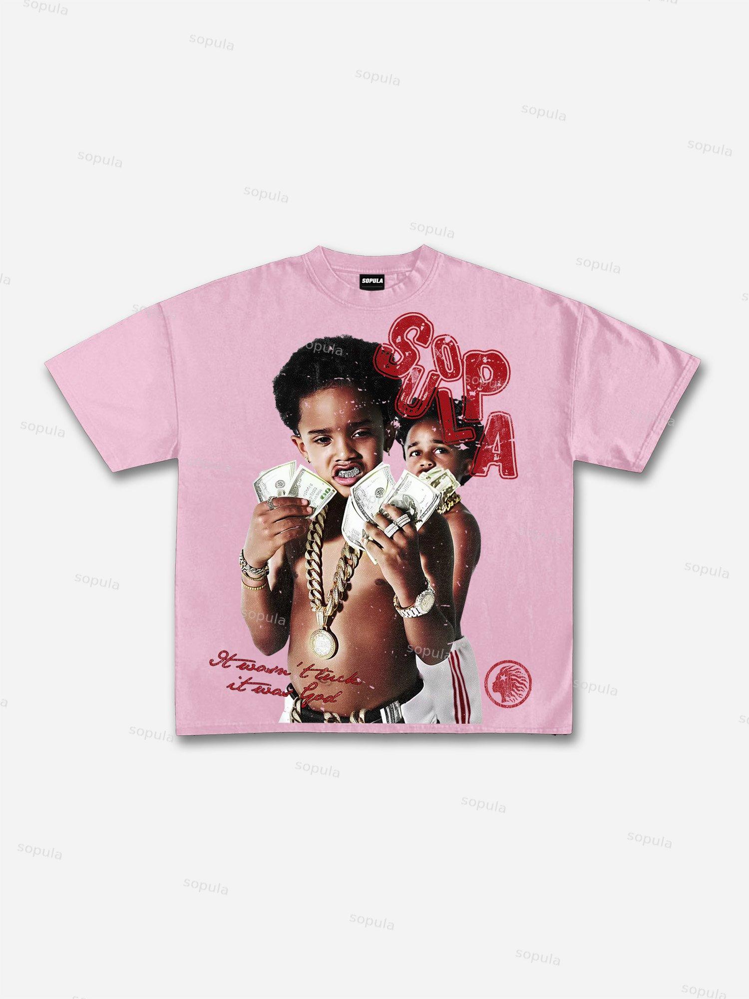 Money Makers Graphics Fly Rich Printed Casual T-Shirt Product Image