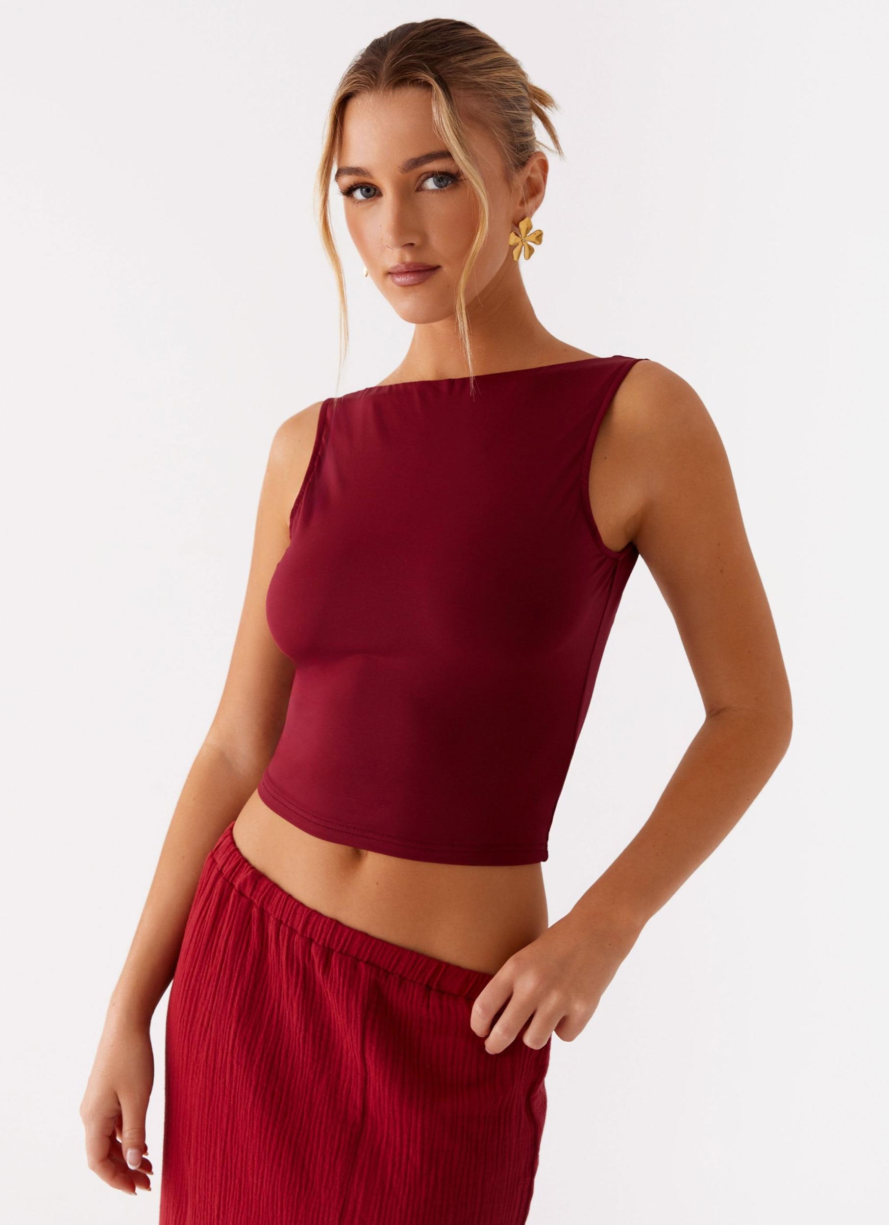 Blythe Top - Rhubard Product Image