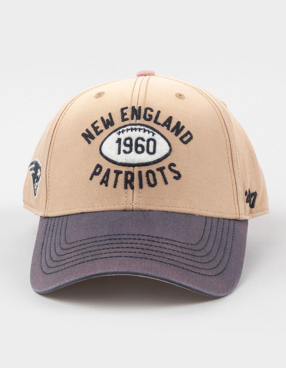 47 BRAND New England Patriots Dusted Abilene '47 MVP Strapback Hat - KHAKI Product Image