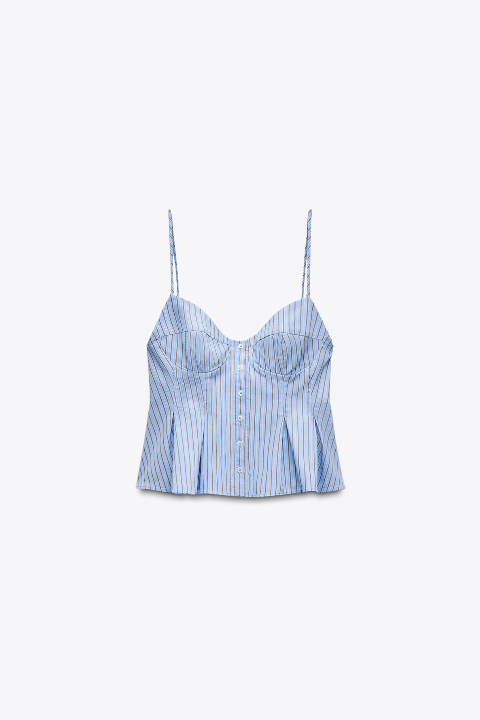 PLEATED POPLIN TOP Product Image