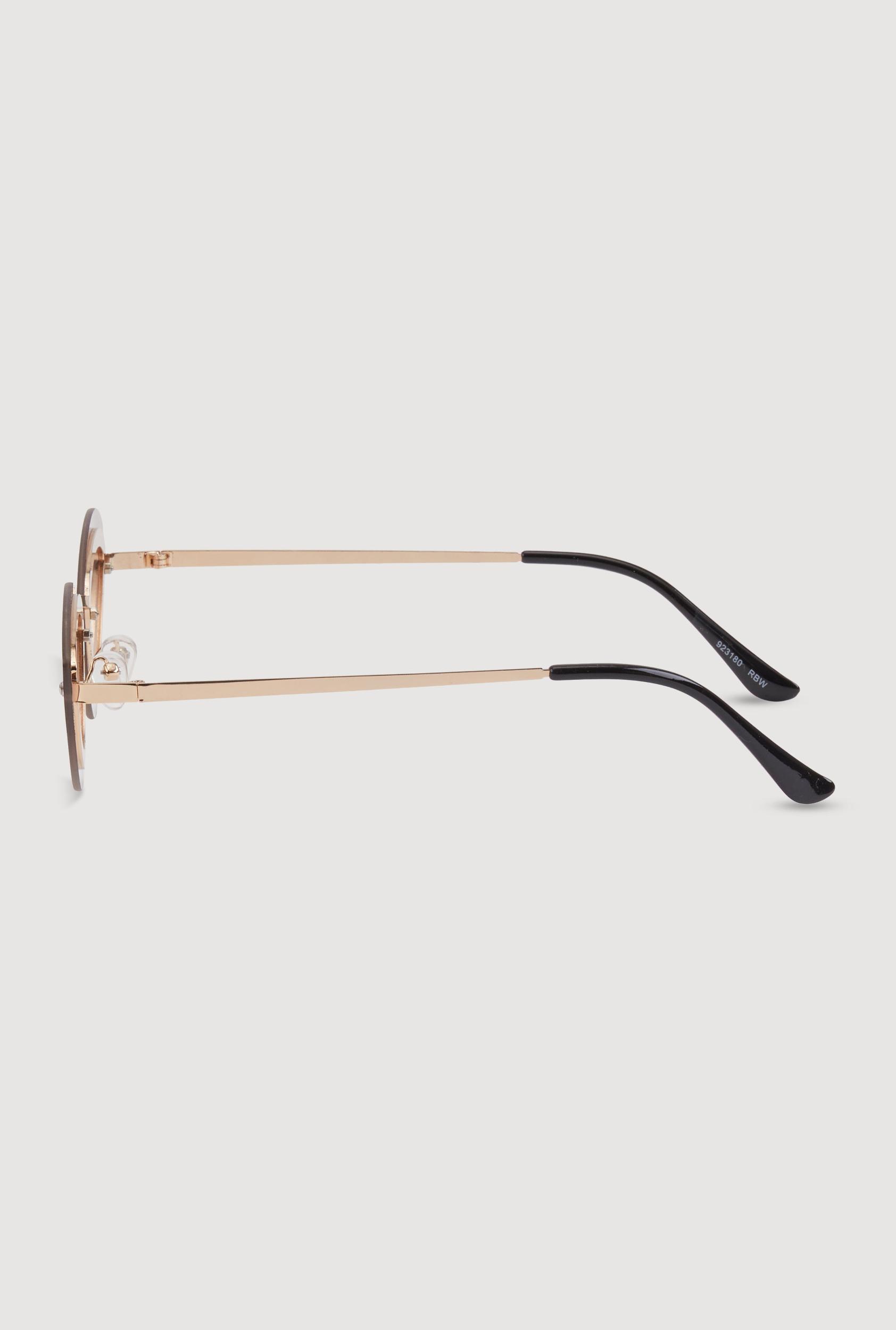 Rimless Cat Eye Sunglasses Unisex Product Image