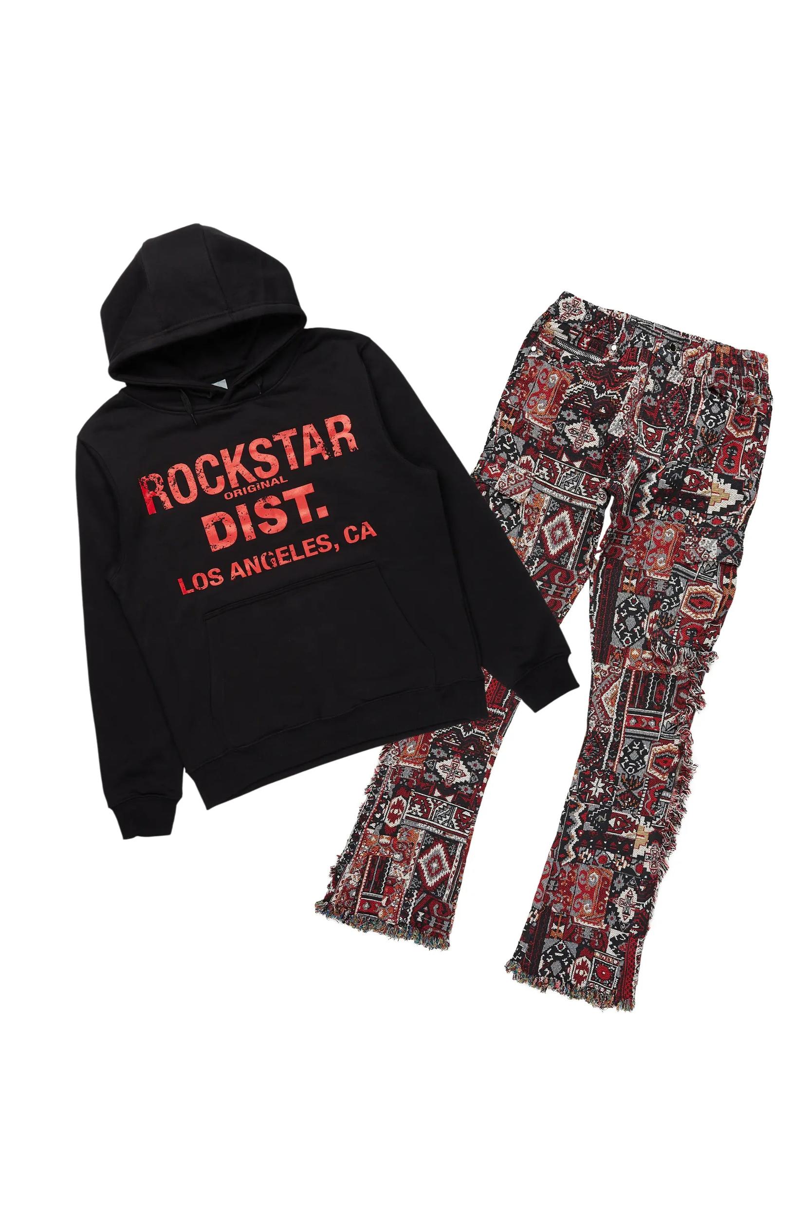 Lake Black/Red Hoodie/Tapestry Jean Bundle Male Product Image
