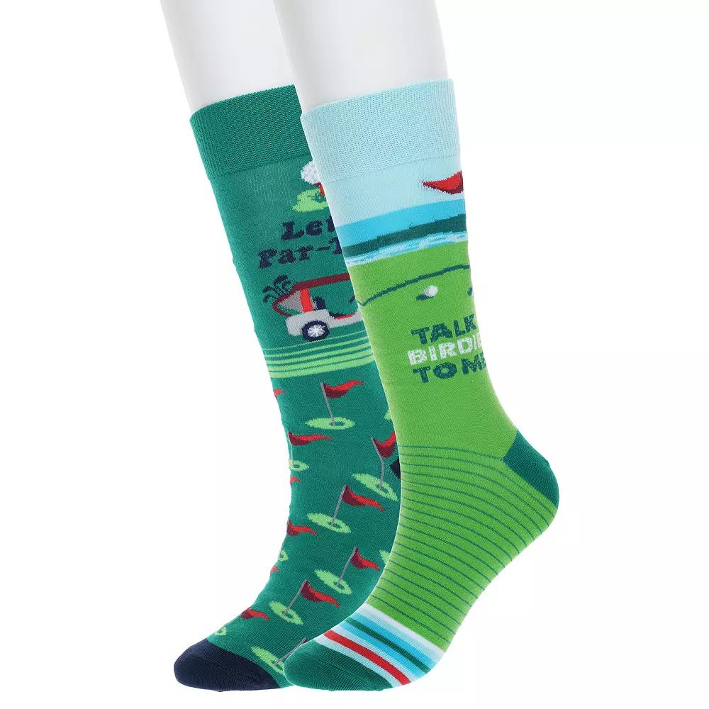 Mens Twisted Toes 2-Pack Novelty Socks, Blue Sunset Product Image