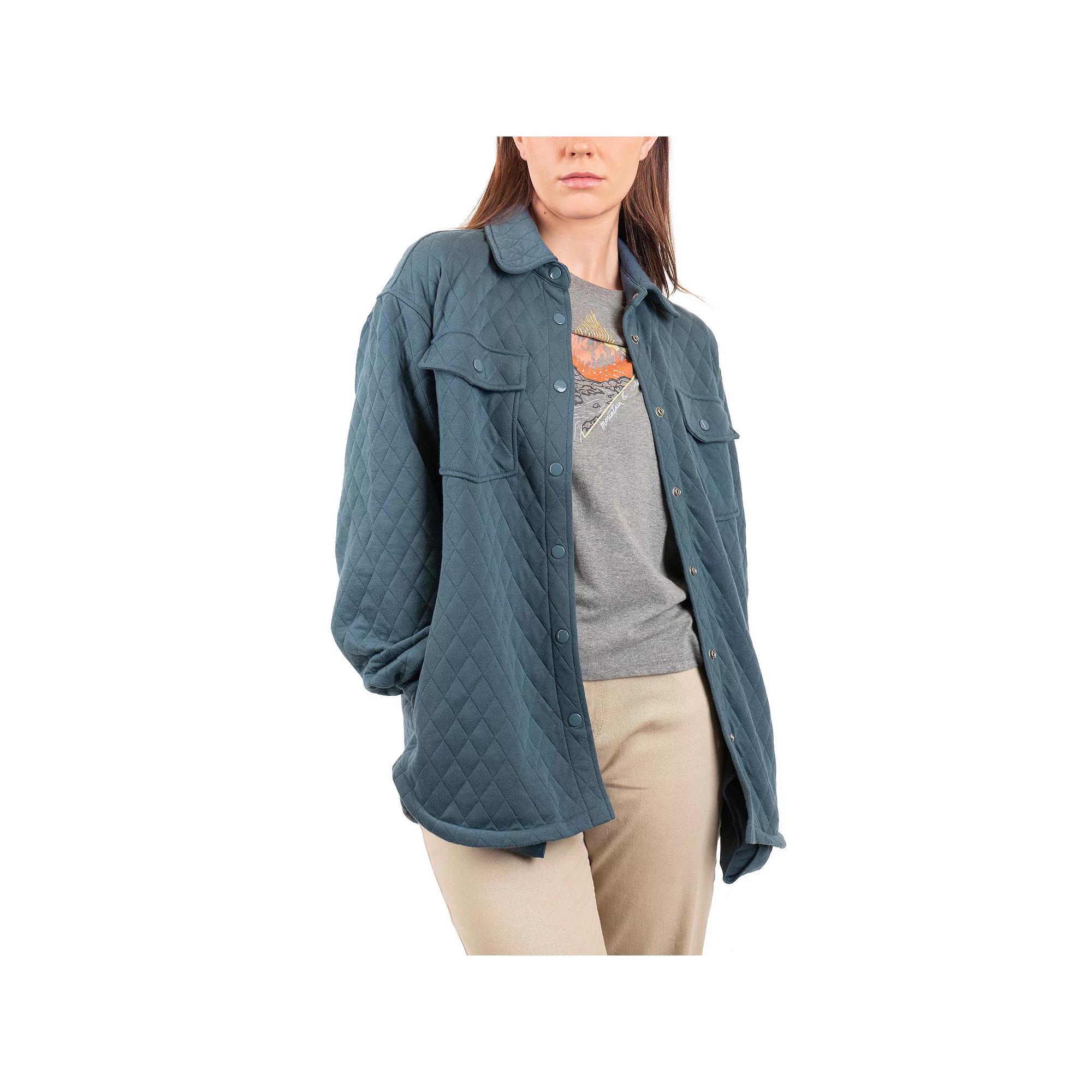 Women's Mountain and Isles Diamond Quilted Shirt Jacket,  Product Image