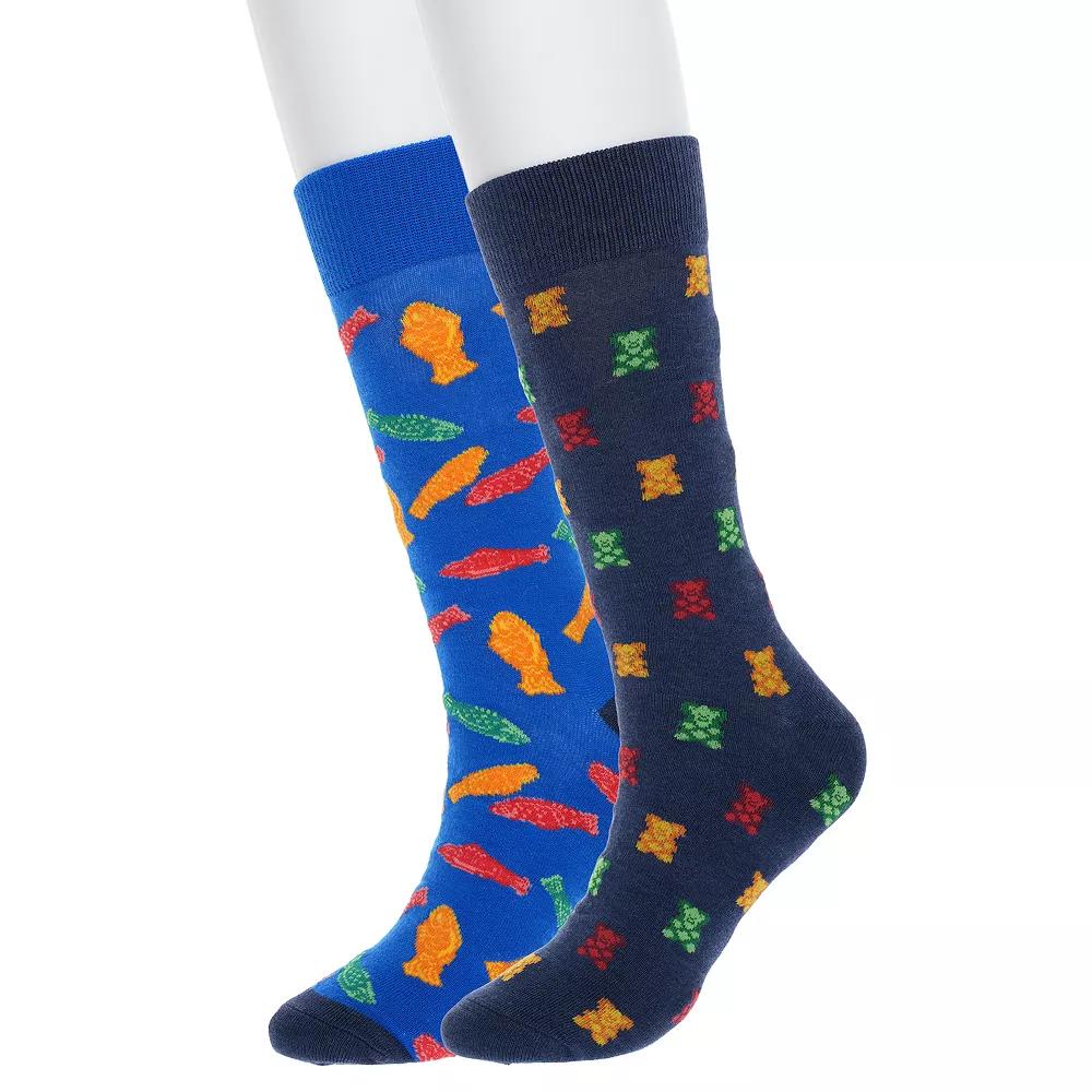 Men's Twisted Toes 2-Pack Novelty Socks, Candy Chews Product Image