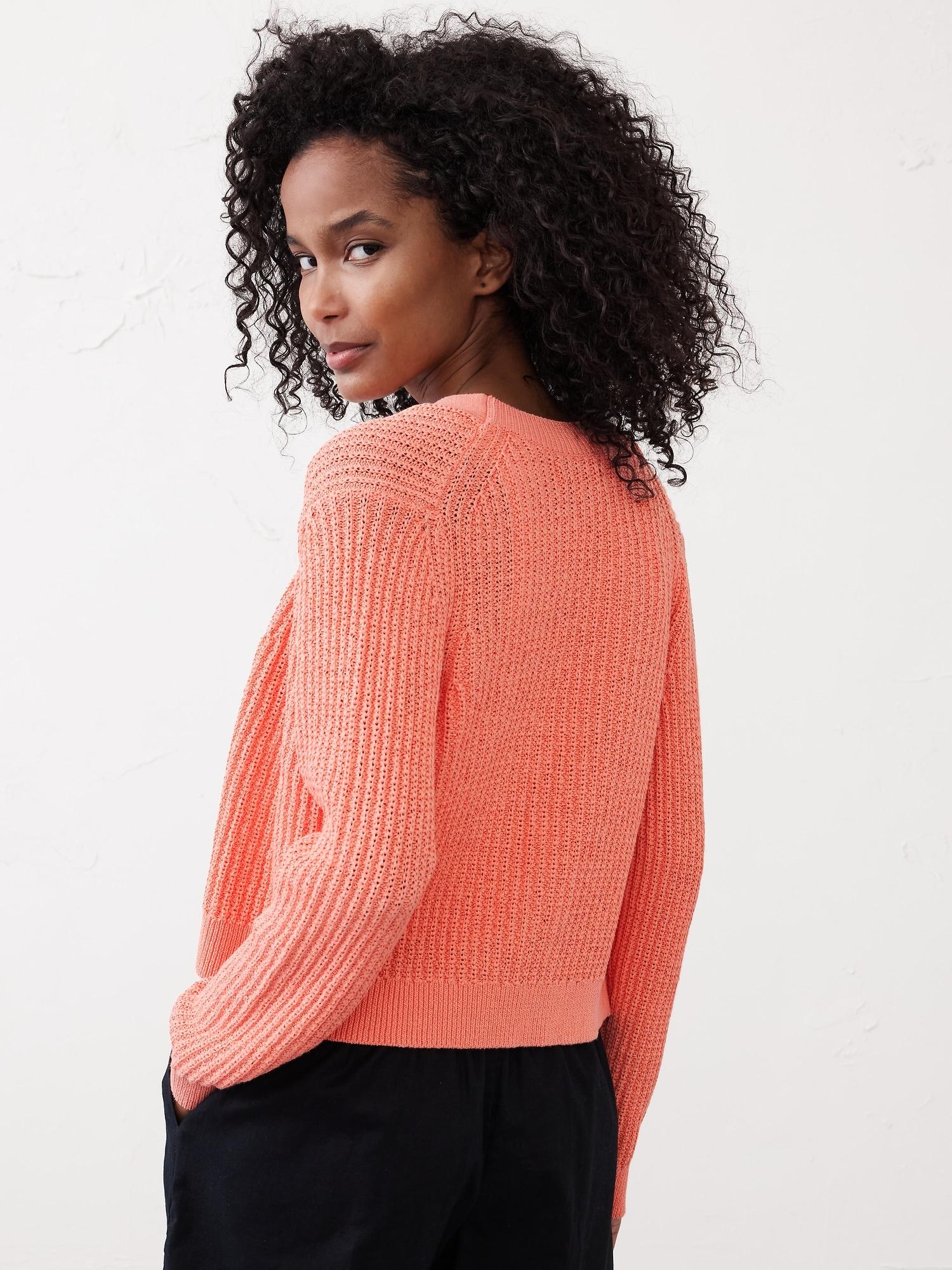 Cropped Textured Cardigan Sweater Product Image