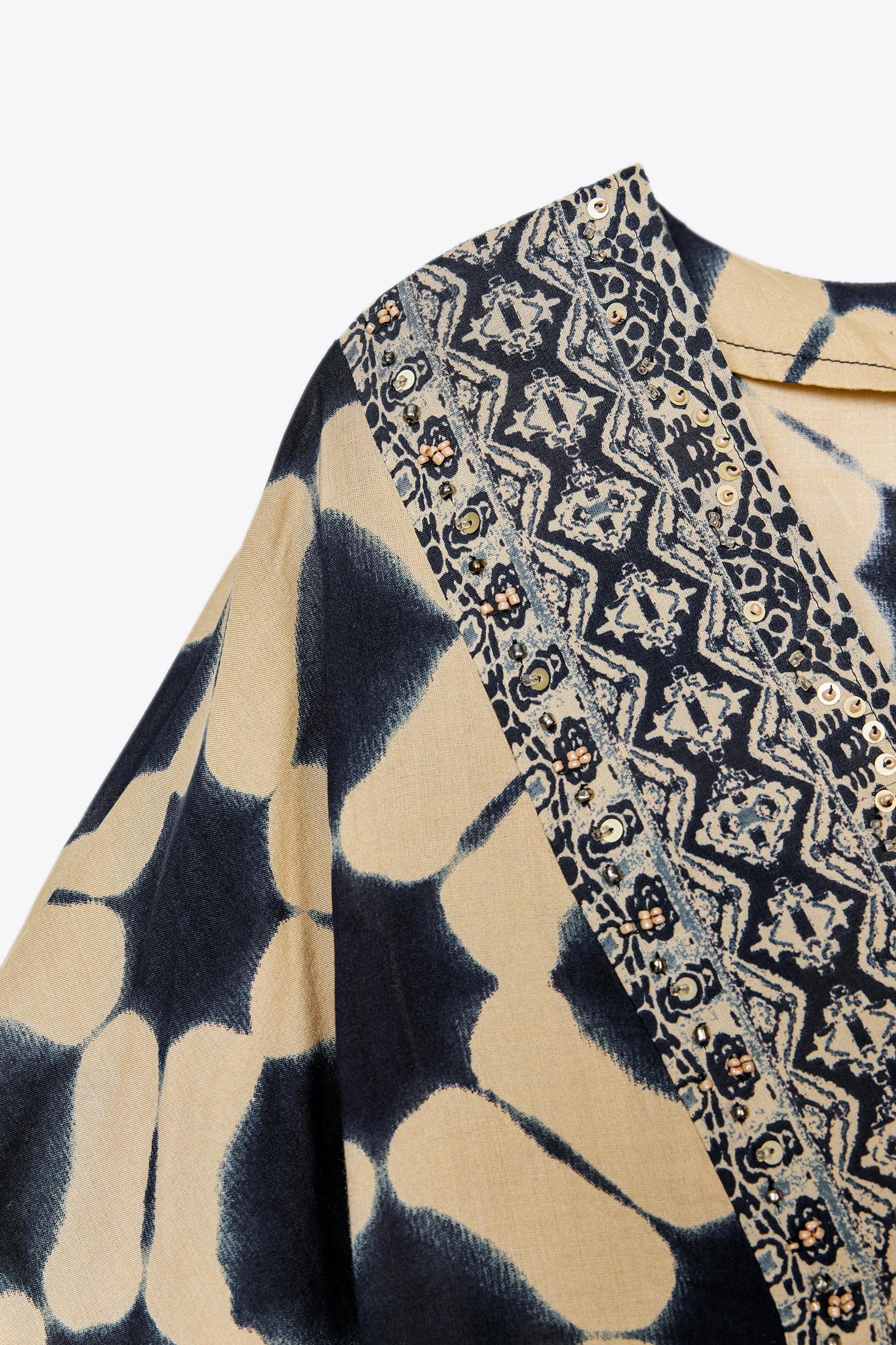 PRINTED CAFTAN DRESS Product Image