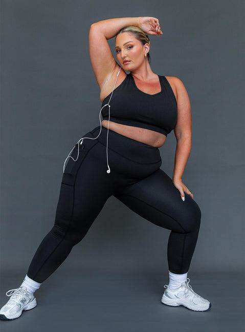 Achieve Activewear Leggings Black Curve Product Image