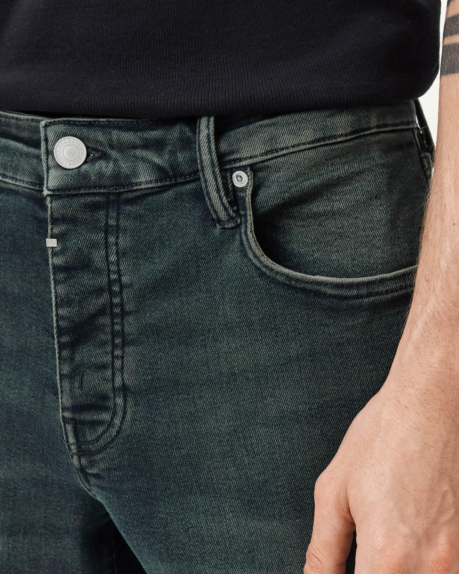 Sid Skinny Fit Denim Jeans PHANTOM BLUE | ALLSAINTS US Product Image