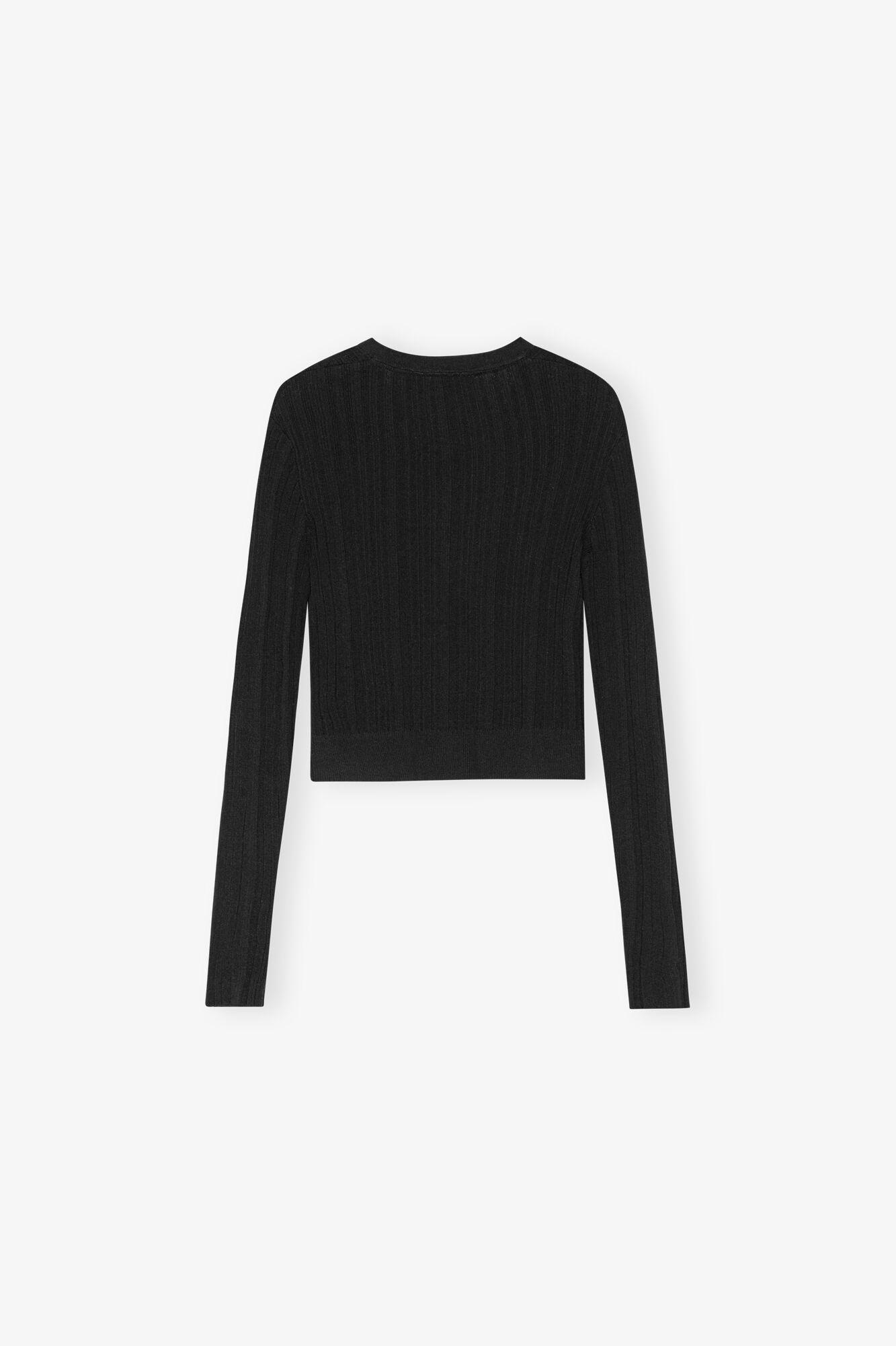 Black Open-front Cardigan Product Image