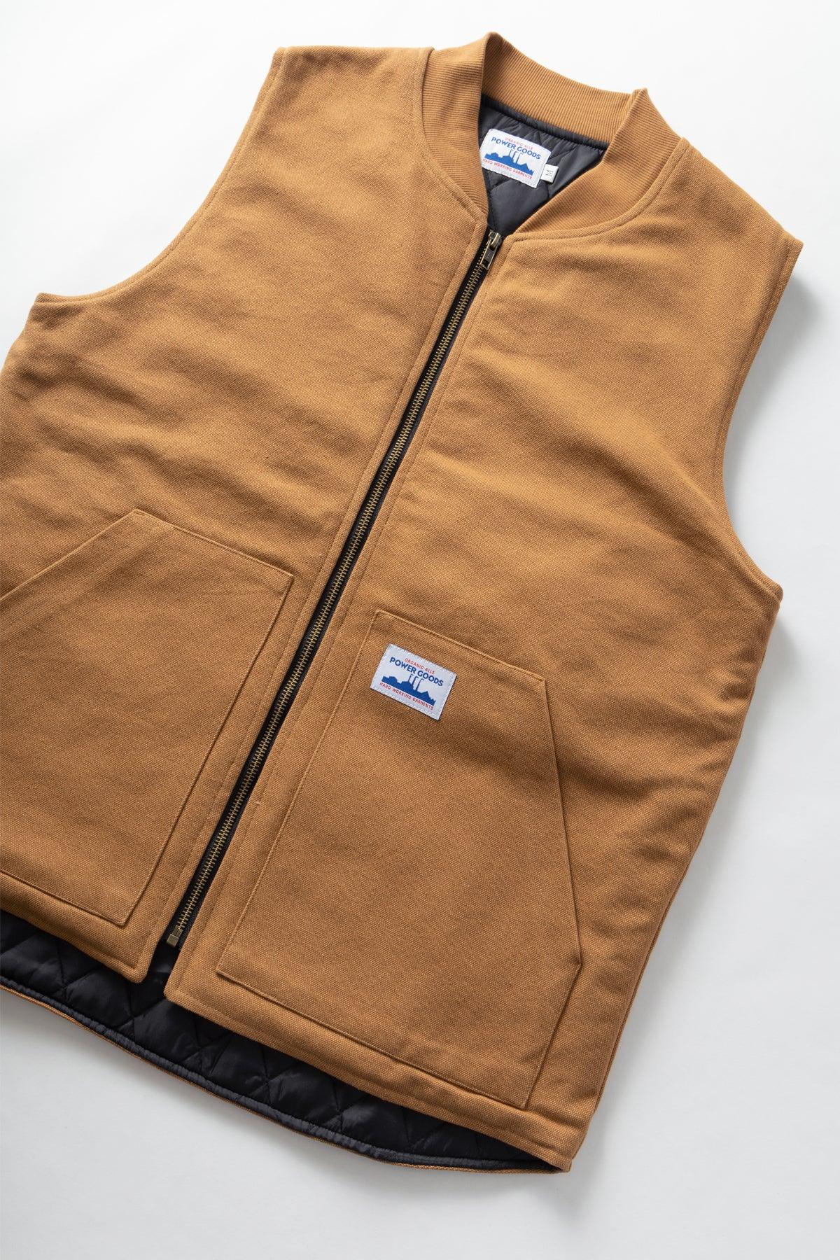Power Goods - Canvas Work Vest - Brown Product Image