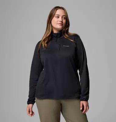 Columbia Womens Essential Hike Grid Fleece Half Zip Jacket - Plus Size- Product Image