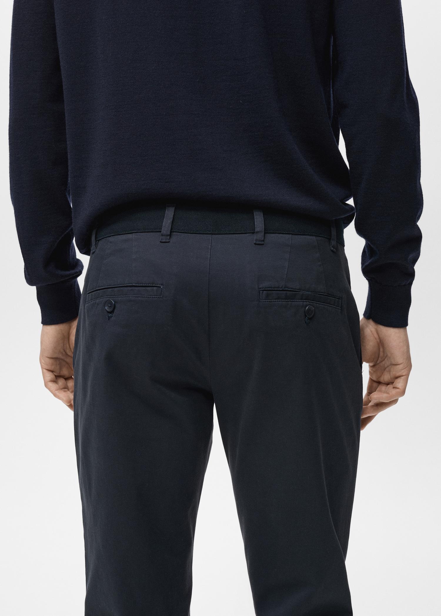 Prato cropped tapered chino pants - Men | MANGO USA Product Image