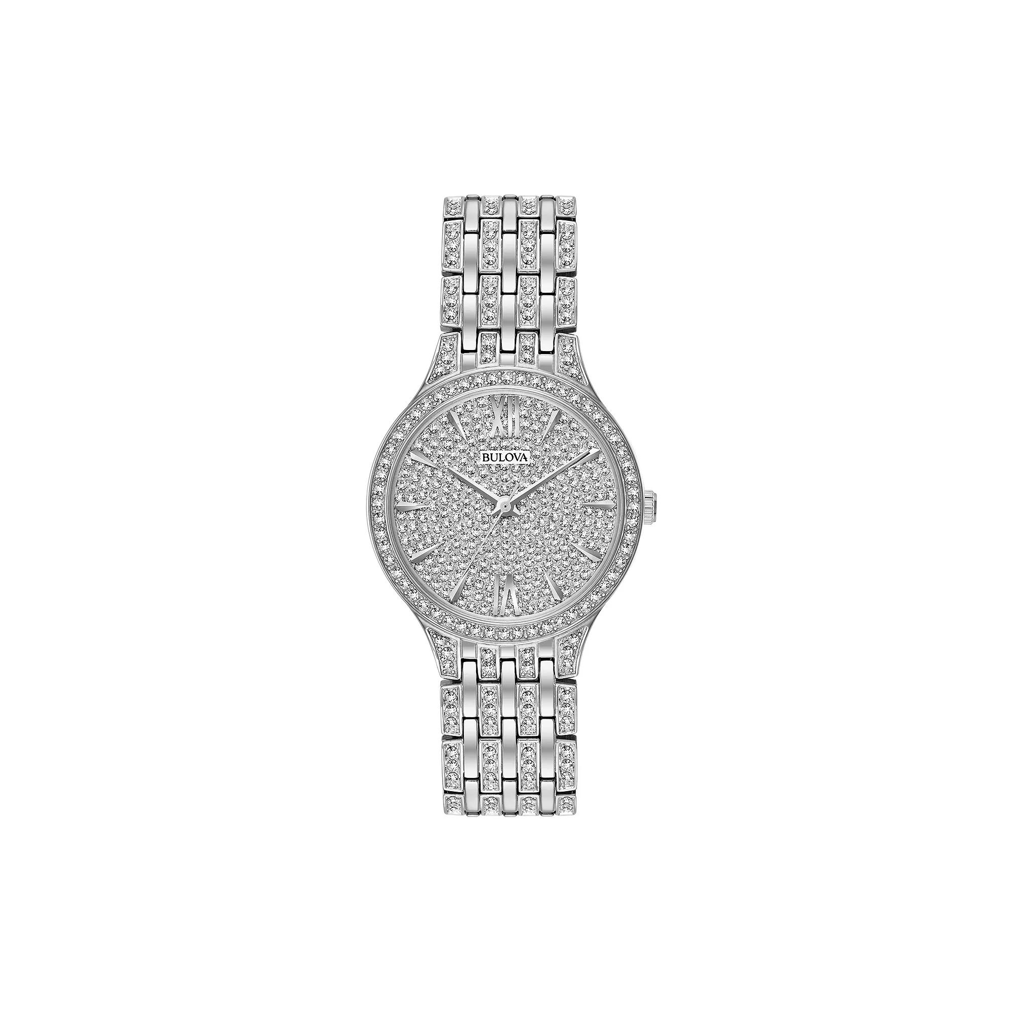 Bulova Womens Crystal Stainless Steel Watch - 96L243, Multicolor Product Image