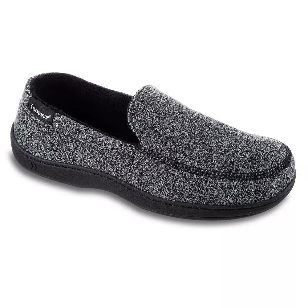 isotoner Space Dye Men's Moccasin Slippers,  Product Image