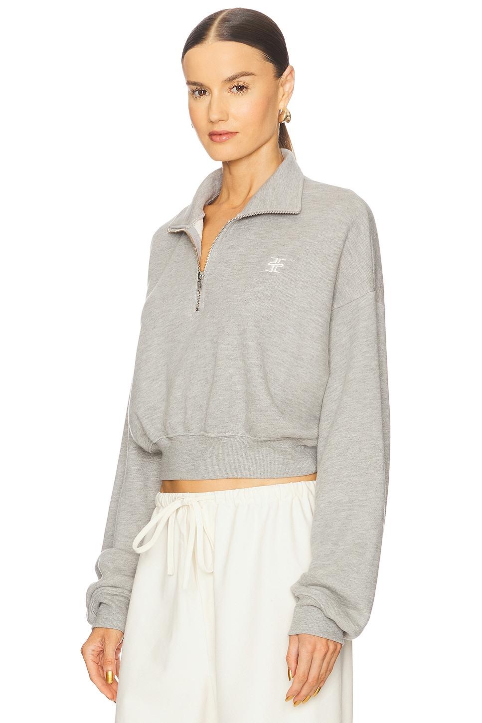 Cropped Half Zip Sweatshirt Eterne Product Image