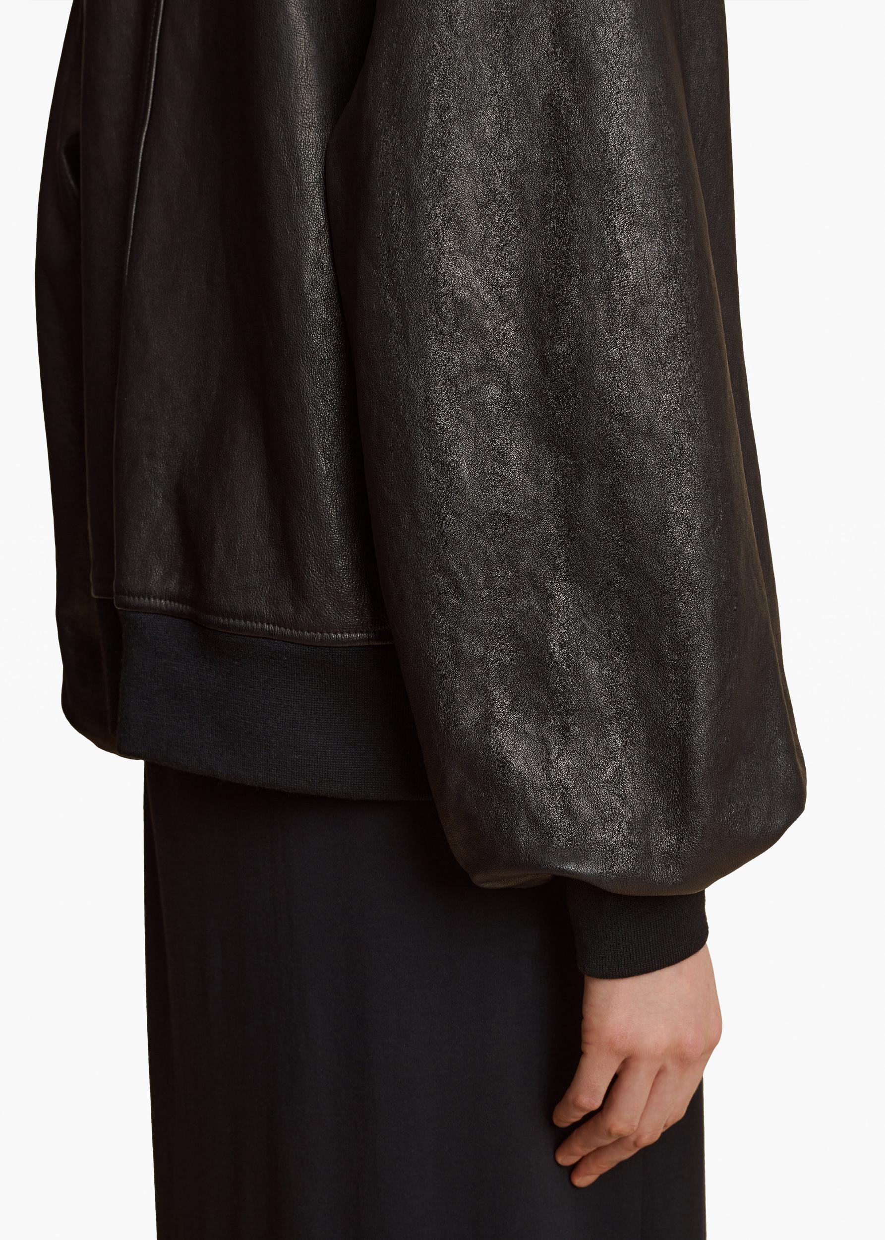 Shellar Jacket in Black Leather Product Image