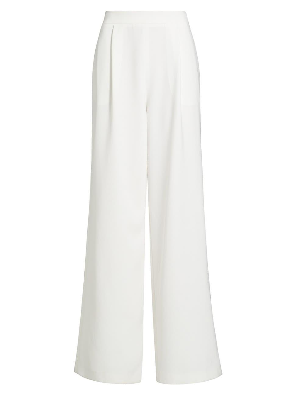 Womens Hailey Pleated Wide-Leg Trousers Product Image