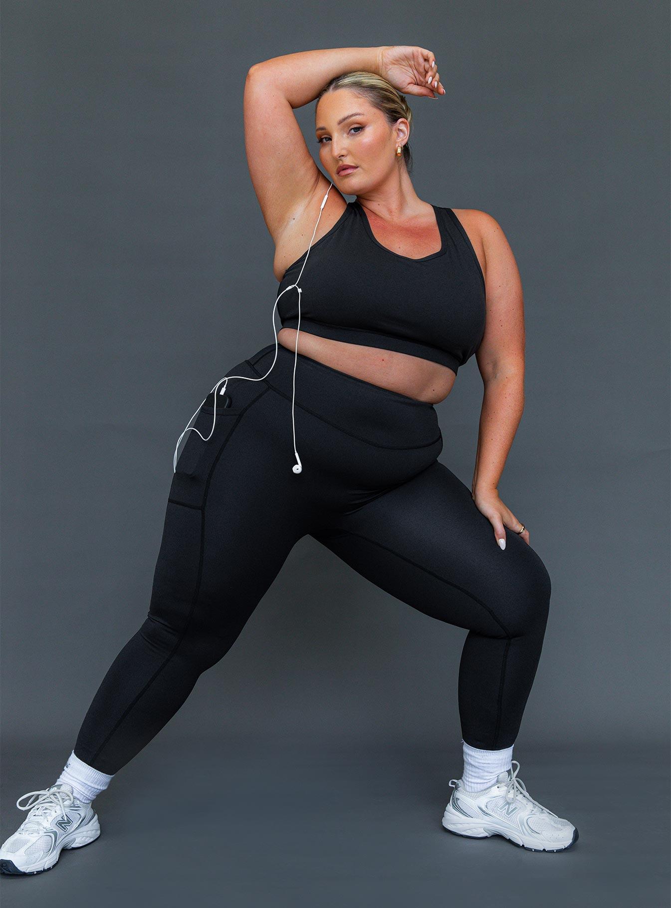 Achieve Activewear Leggings Black Curve Product Image
