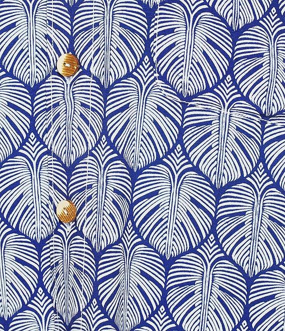 Tommy Bahama Veracrus Cay Monstera Tiles Short Sleeve Woven Shirt Product Image