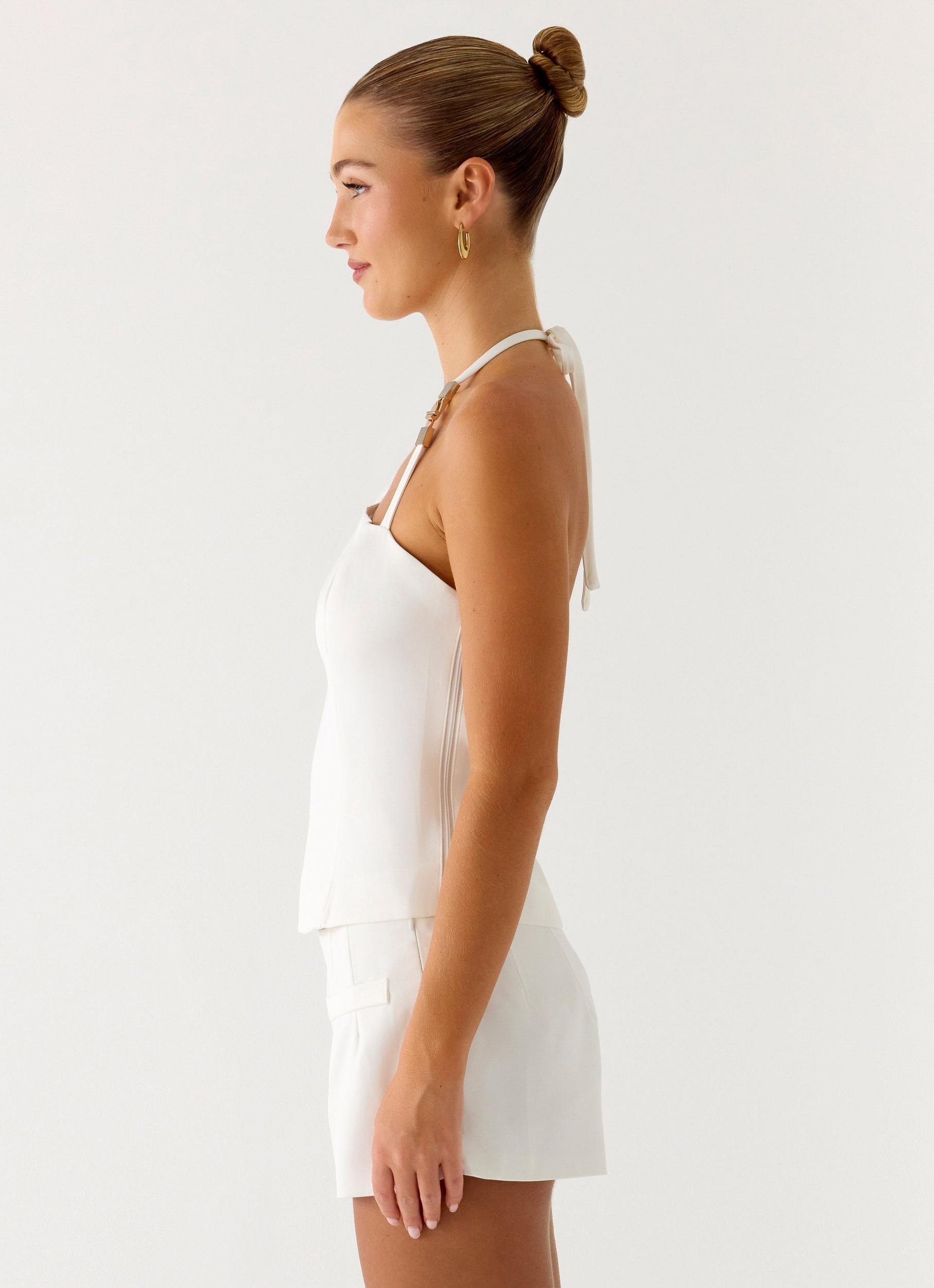 Kill the Lights Top - White Product Image